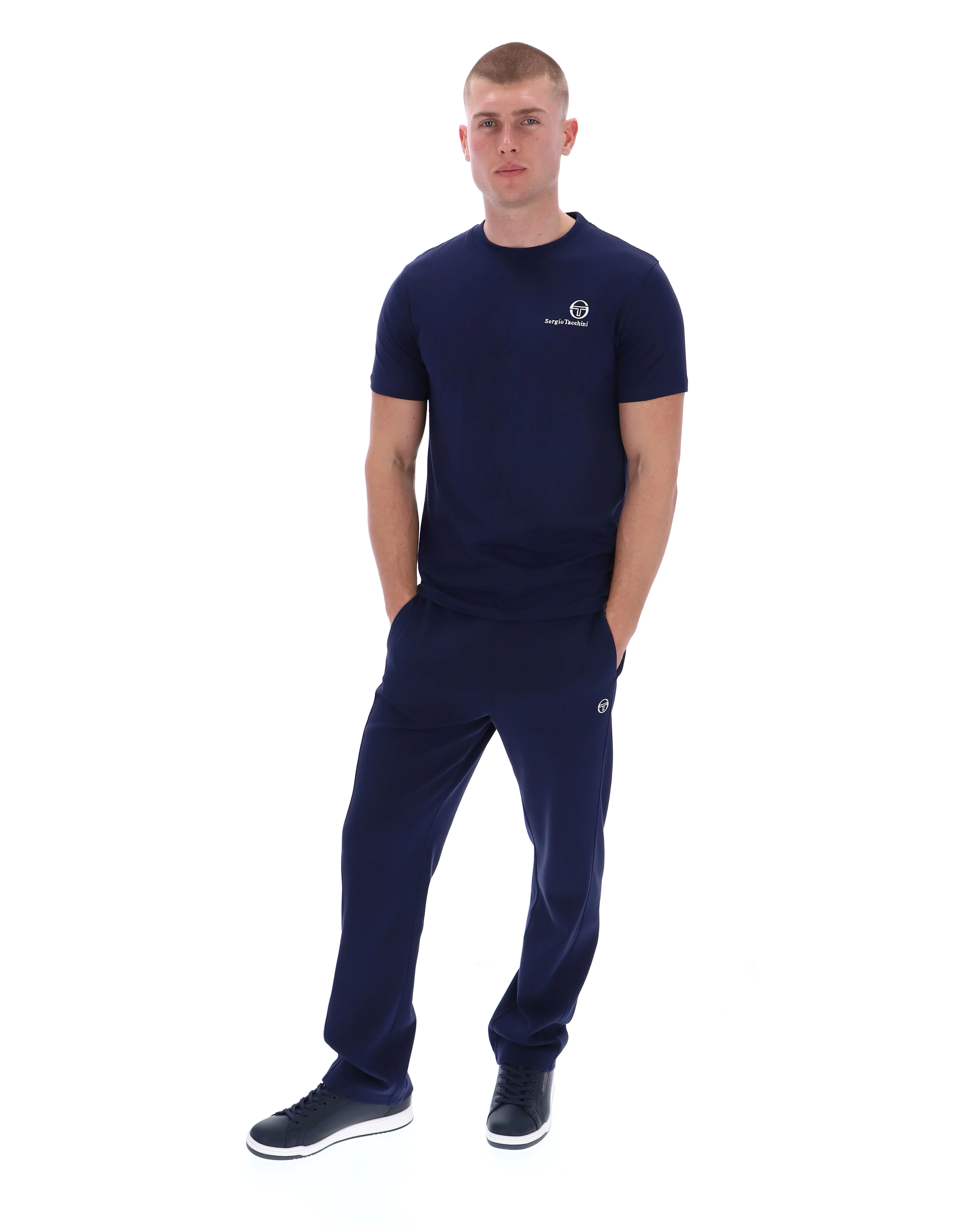 Serigo Tacchini Felton T-Shirt in Navy - Image 3