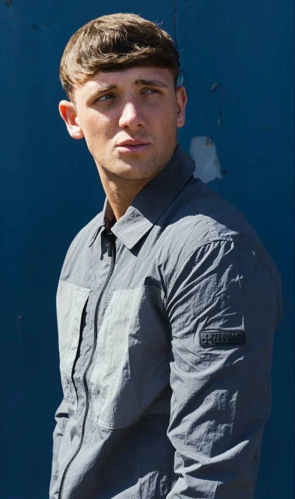 Terrace Cult Brasco Overshirt Slate Grey