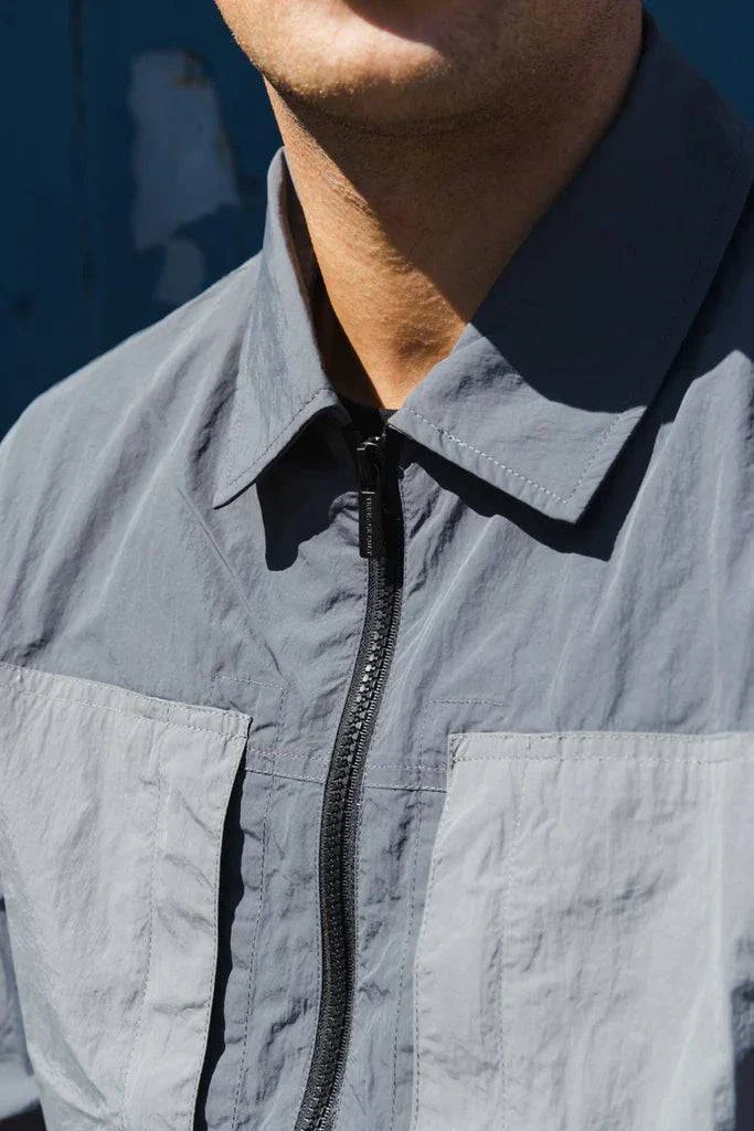 Terrace Cult Brasco Overshirt Slate Grey - Image 2
