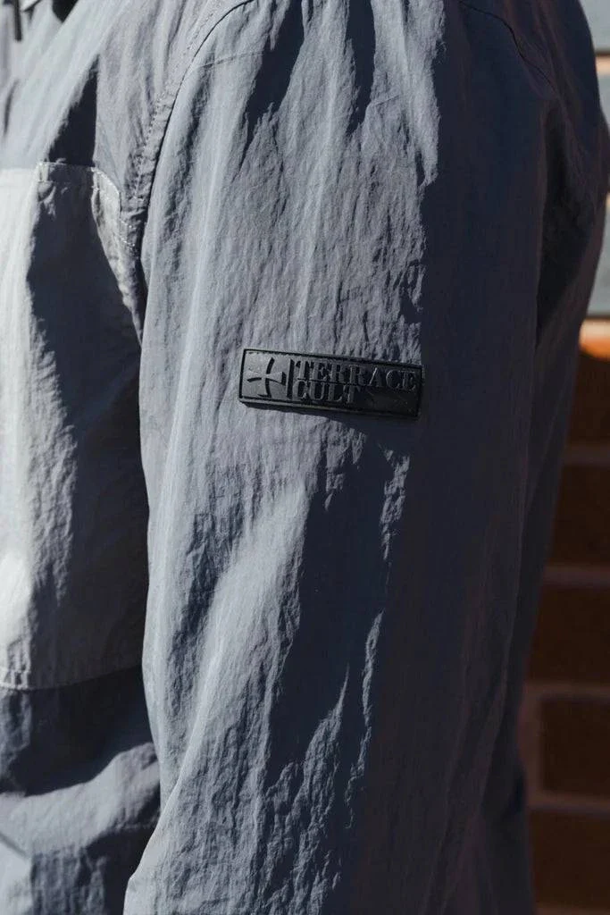 Terrace Cult Brasco Overshirt Slate Grey - Image 3
