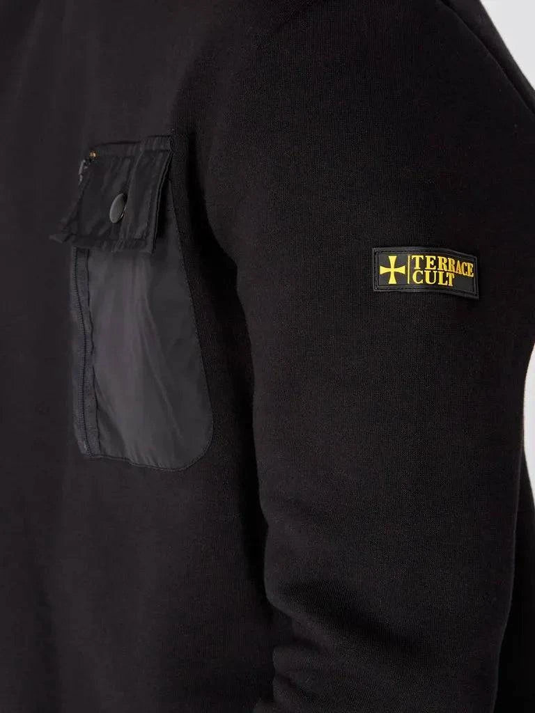 Terrace Cult Pocket Sweat In Black - Image 2