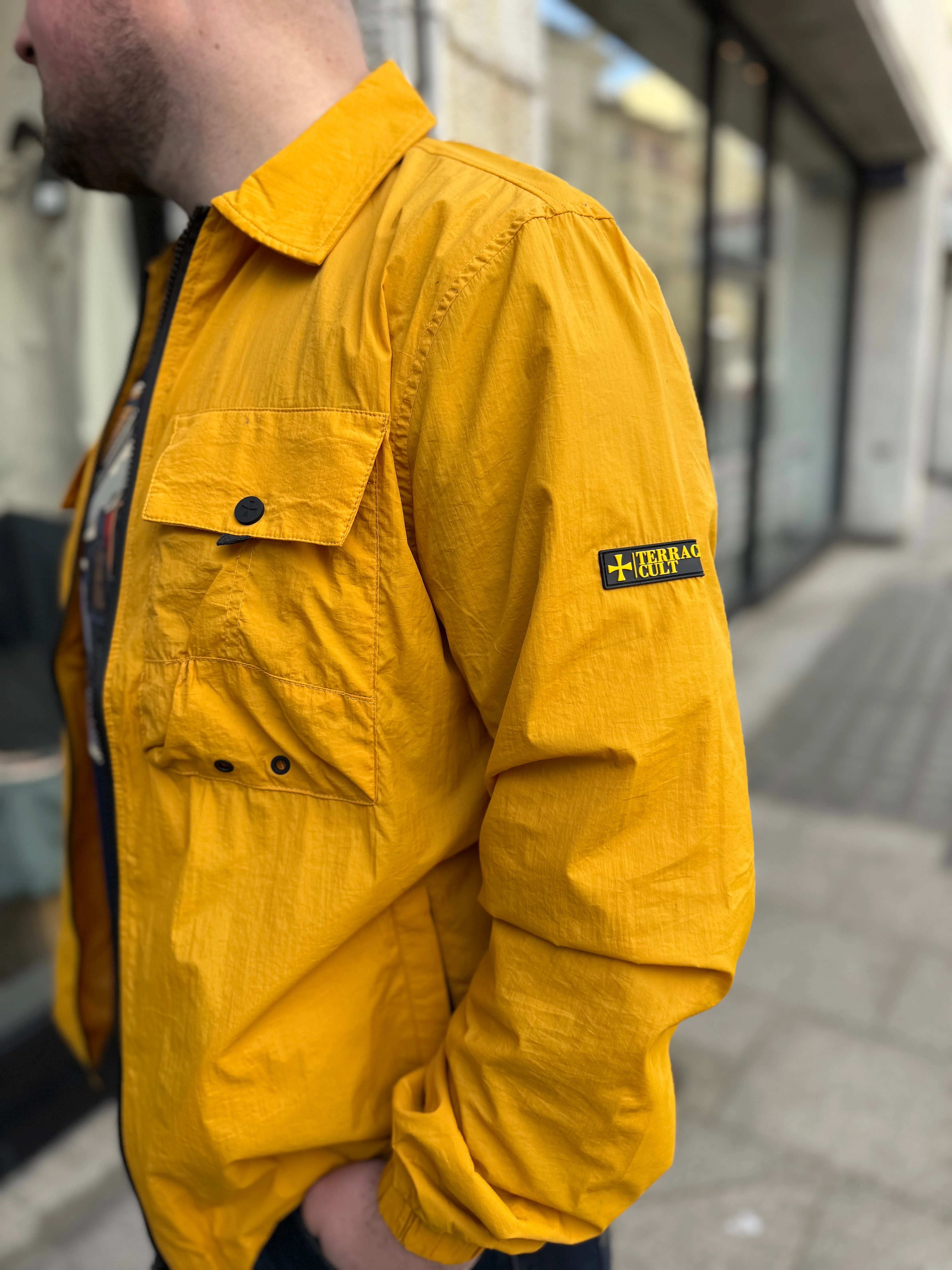 Terrace Cult Salvatore Overshirt in Mustard - Image 2