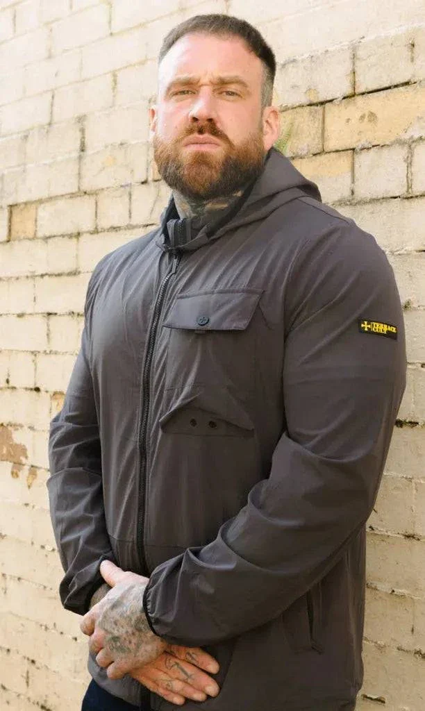 Terrace Cult Savastano Jacket In Slate Grey