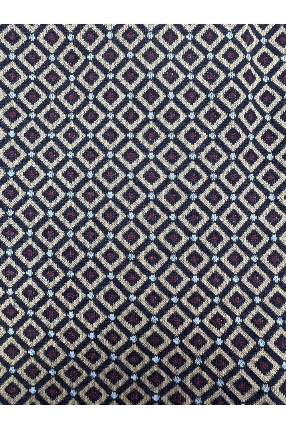 Trojan Diamond Panel Polo Navy - Image 3