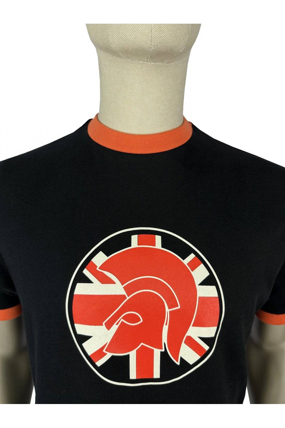 Trojan Flag Logo Tee Black - Image 2
