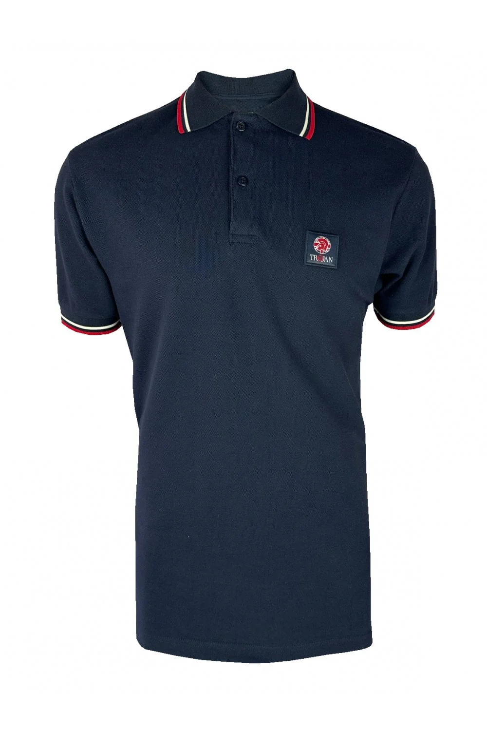 Trojan Twin Tipped Polo in Navy