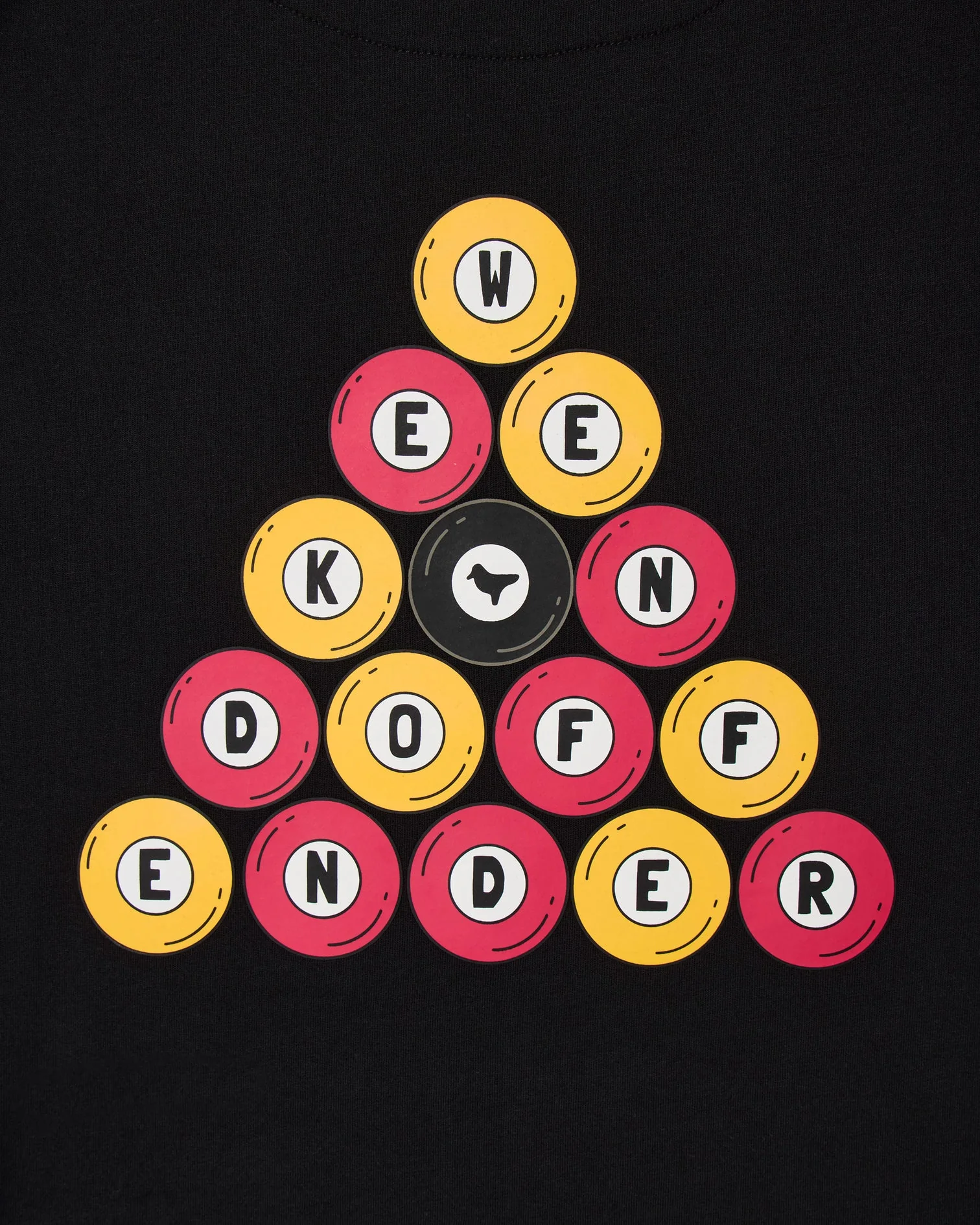 Weekend Offender 8 Ball Graphic T-Shirt Black