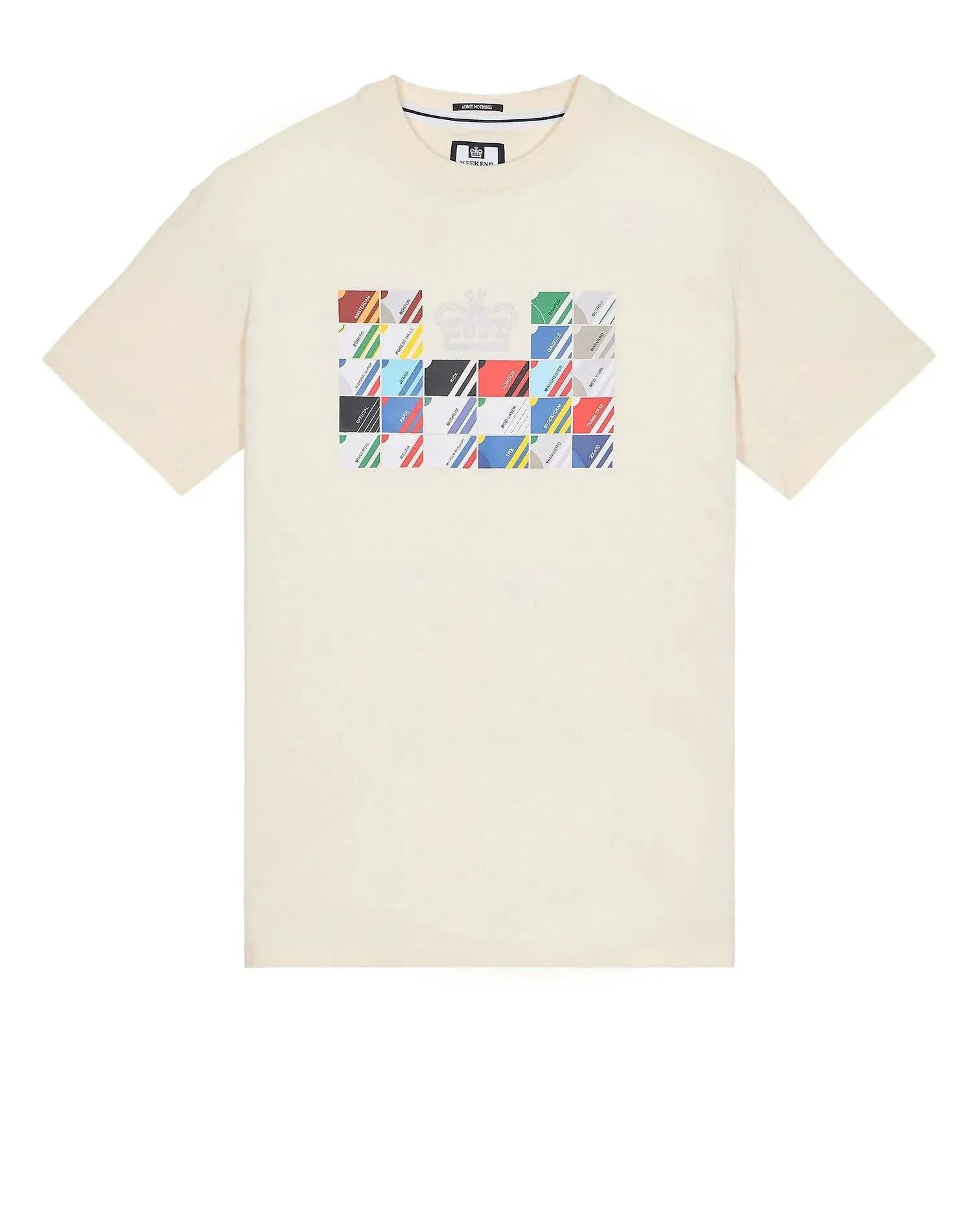 Weekend offender Alpha Tee in Ivory