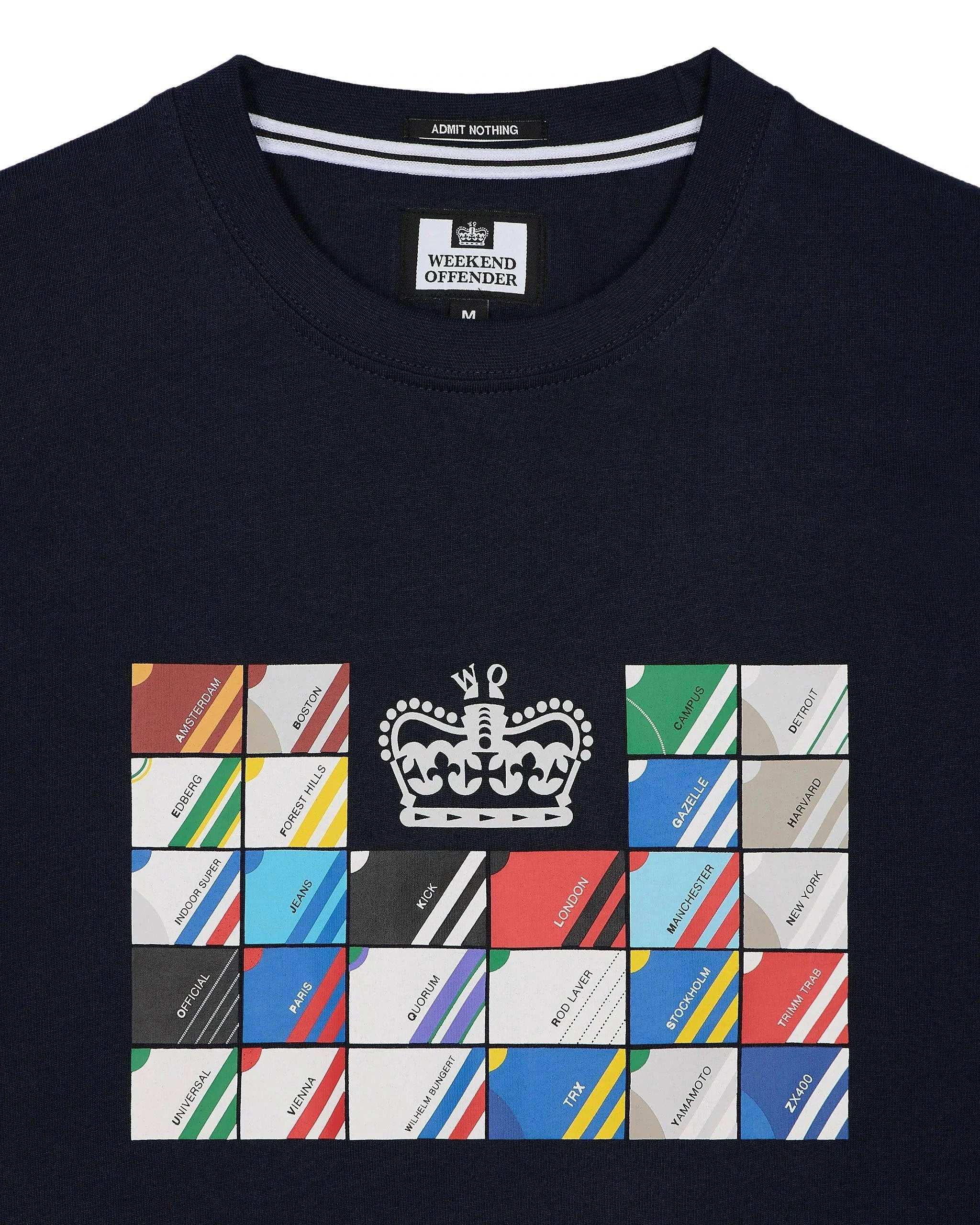 Weekend offender Alpha Tee in Navy - Image 2