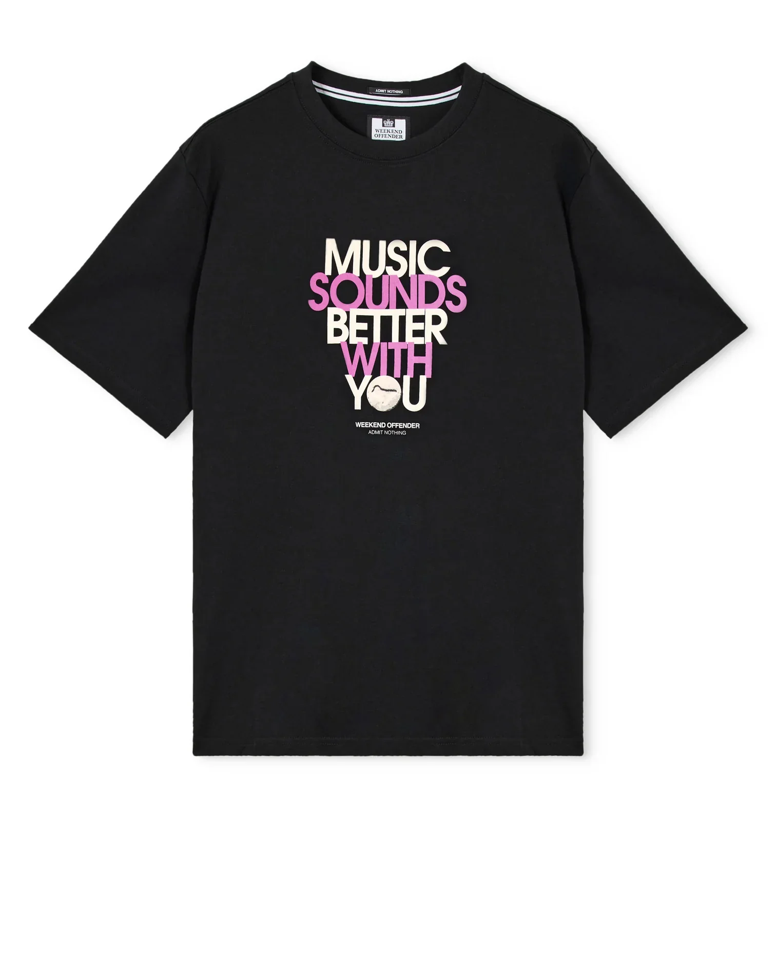 Weekend Offender Bangalter Graphic T-Shirt Black - Image 2