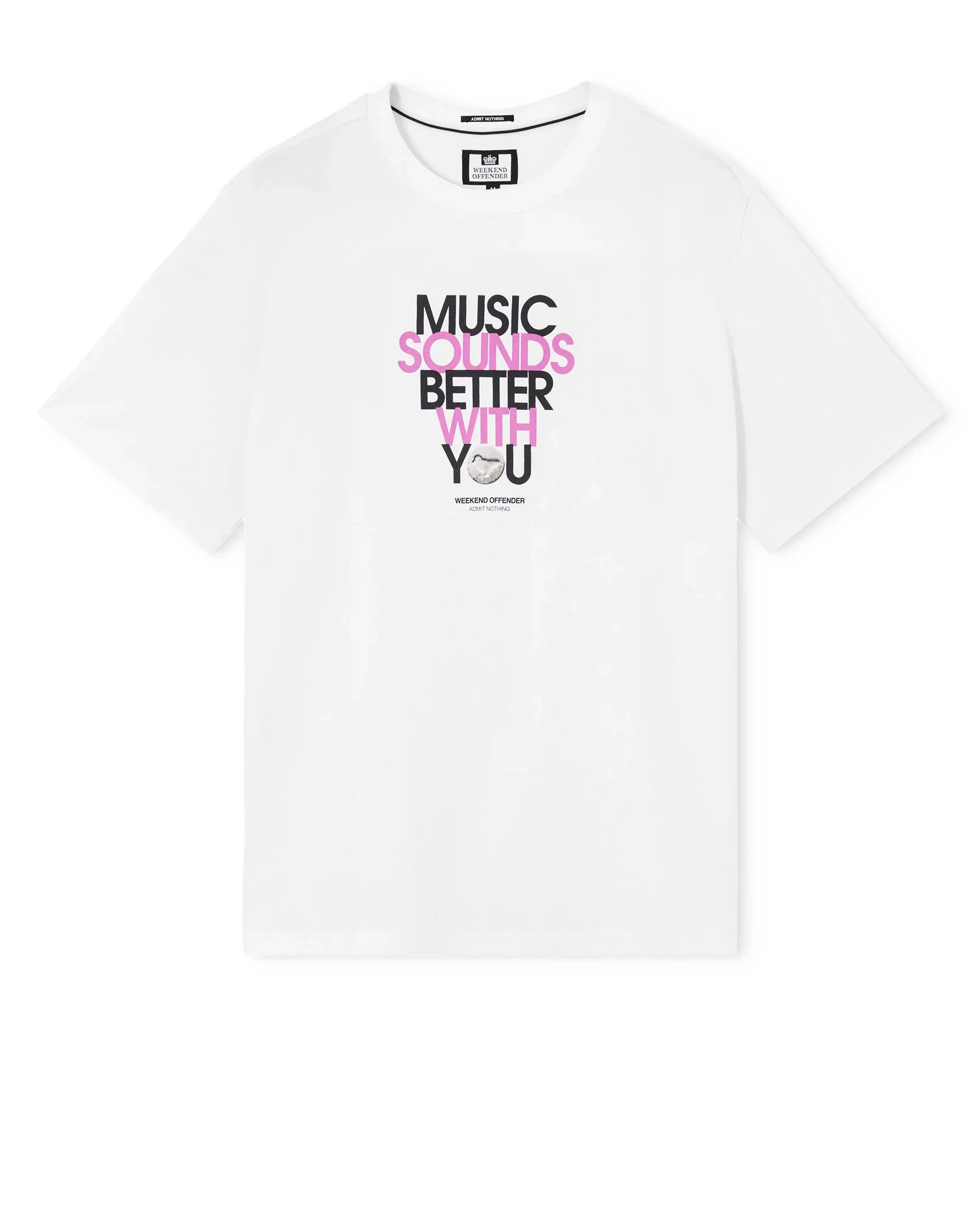 Weekend Offender Bangalter Graphic T-Shirt White - Image 2
