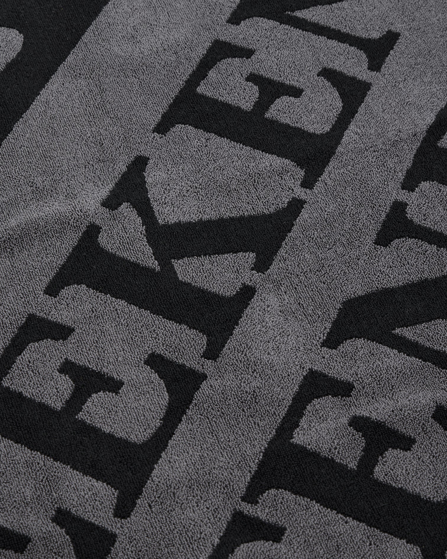 Weekend Offender Beach Towel Black/Grey Large Diagonal Logo Black - Image 2