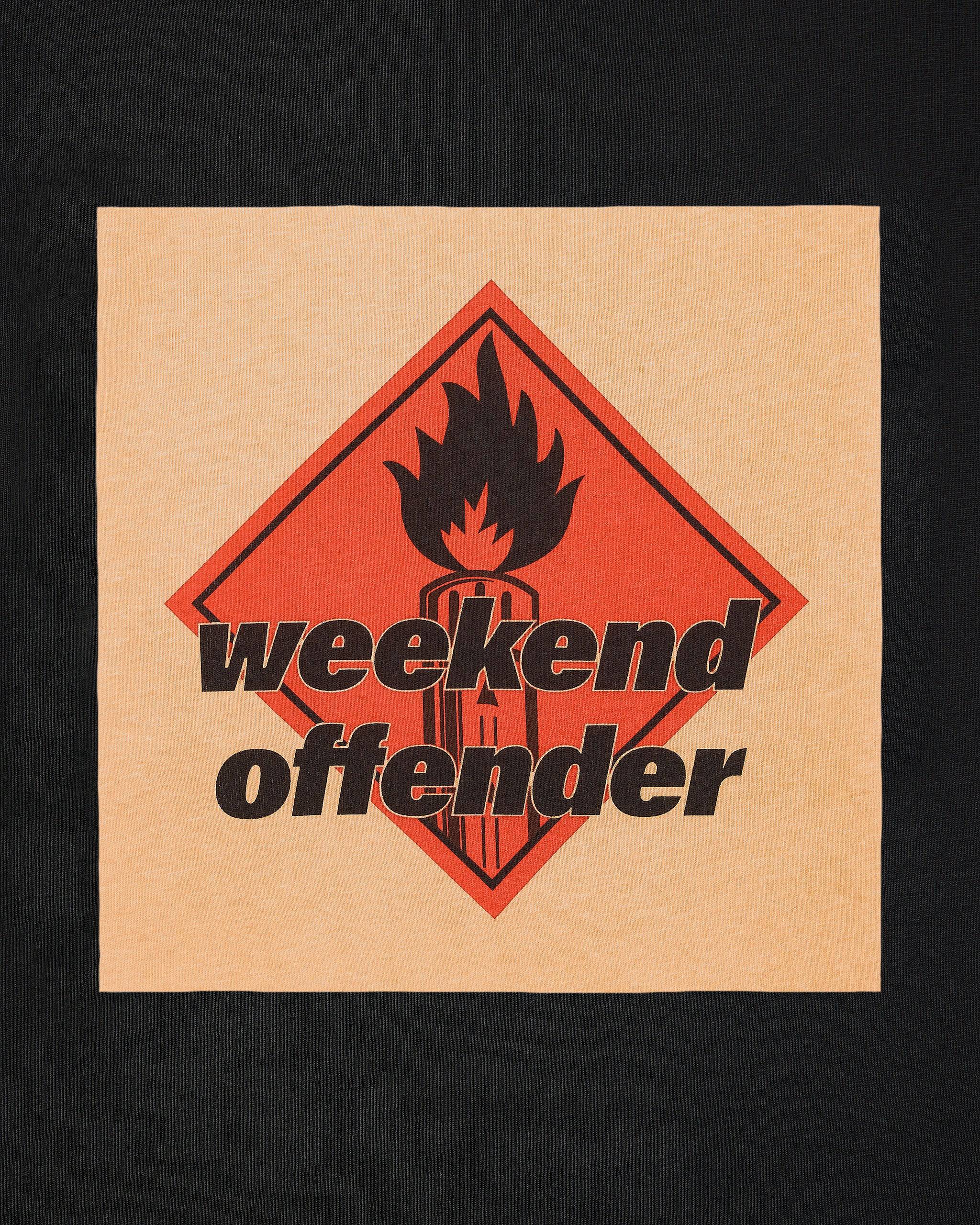 Weekend Offender Blue Lines Graphic T-Shirt Black - Image 2