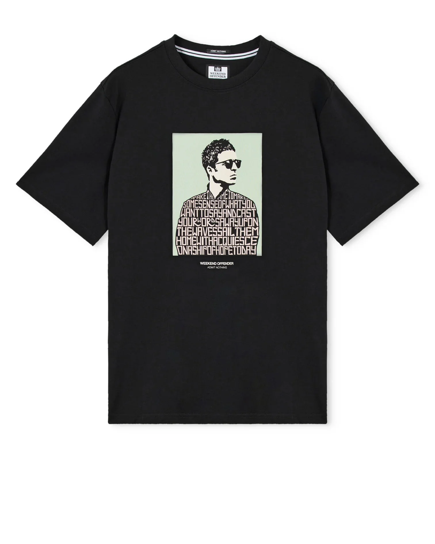 Weekend Offender Camden Graphic T-Shirt Black - Image 2