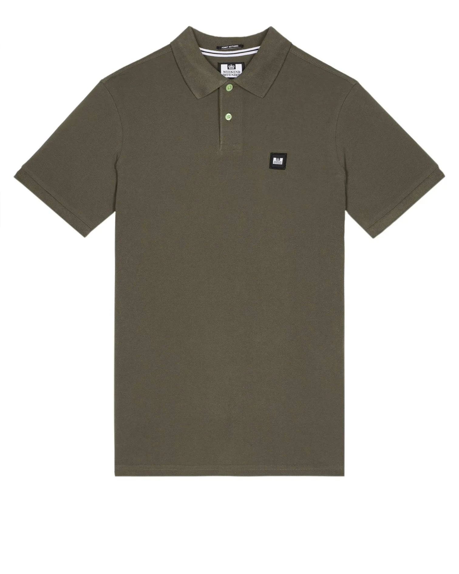 Weekend Offender Caneiros Polo Shirt Castle Green