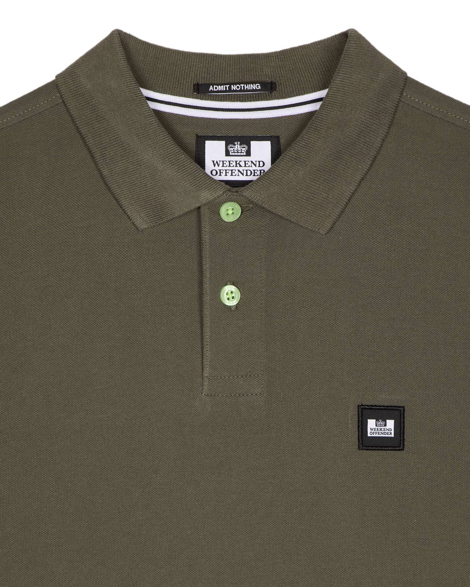 Weekend Offender Caneiros Polo Shirt Castle Green - Image 2