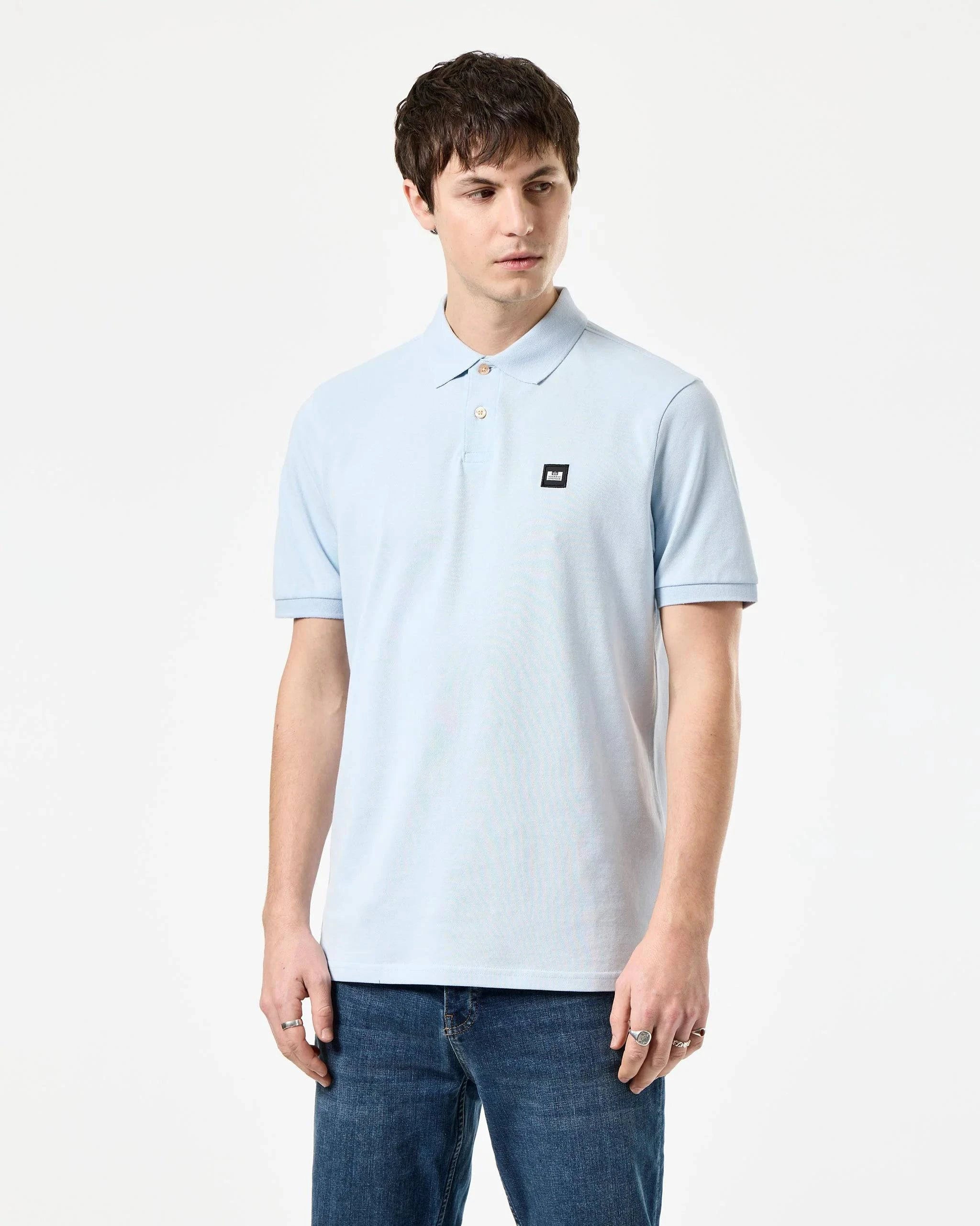Weekend Offender Caneiros Polo Shirt Ocean Wave - Image 2