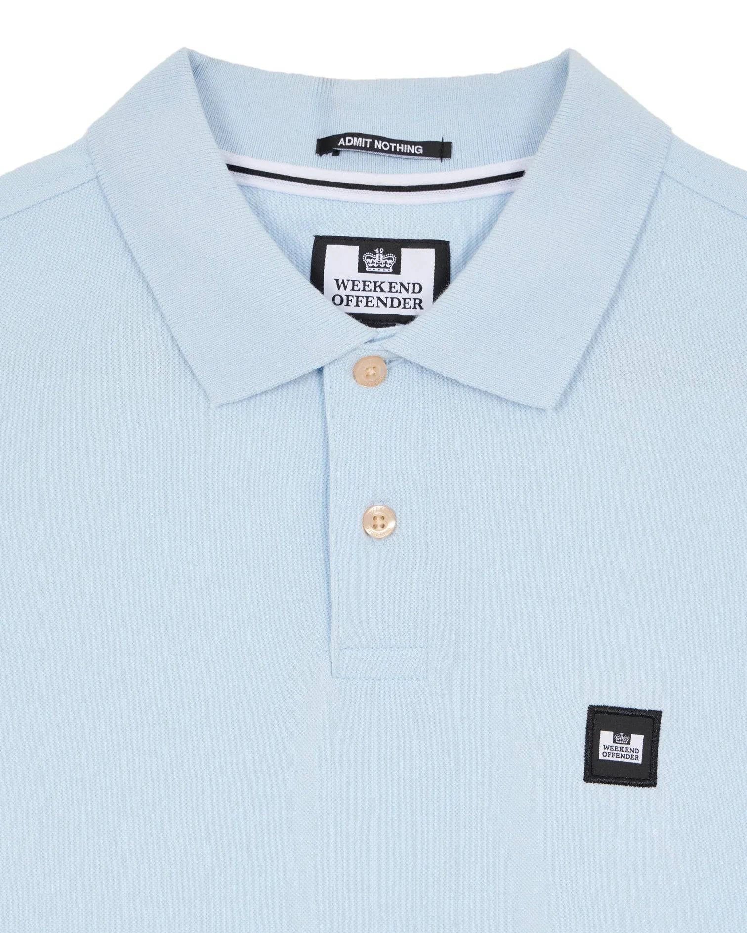 Weekend Offender Caneiros Polo Shirt Ocean Wave - Image 3