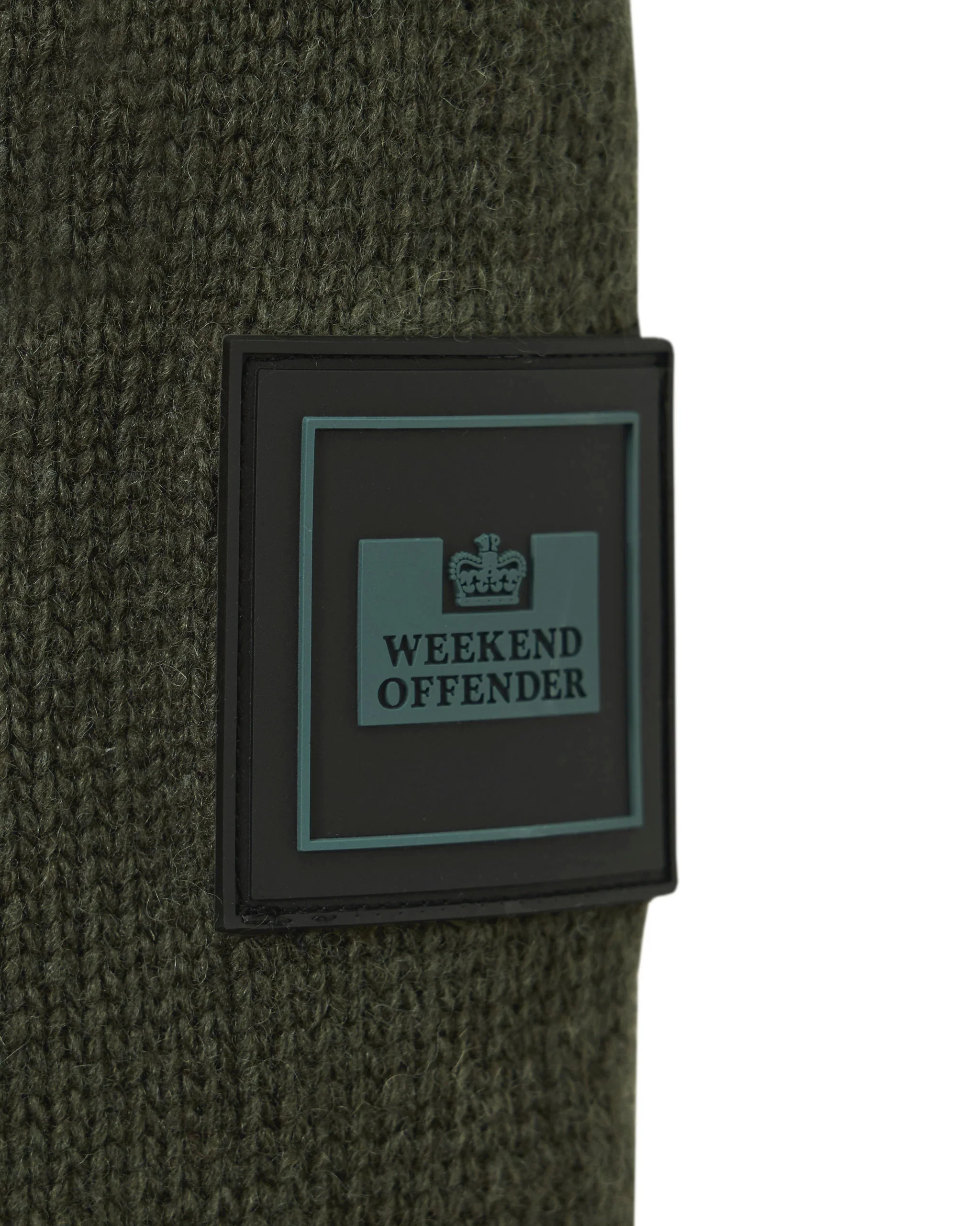 Weekend Offender Castillos Wool Jumper Black Forest Green - Image 4