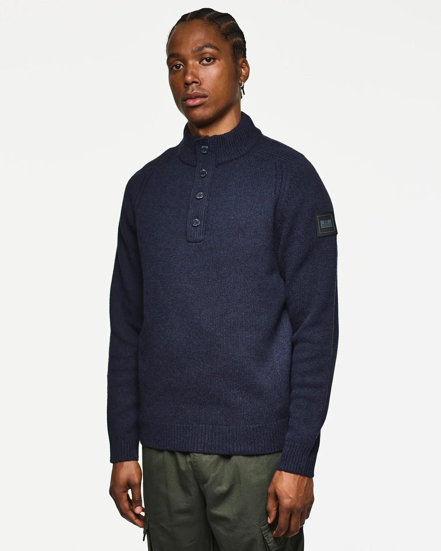 Weekend Offender Castillos Wool Jumper Navy - Image 2