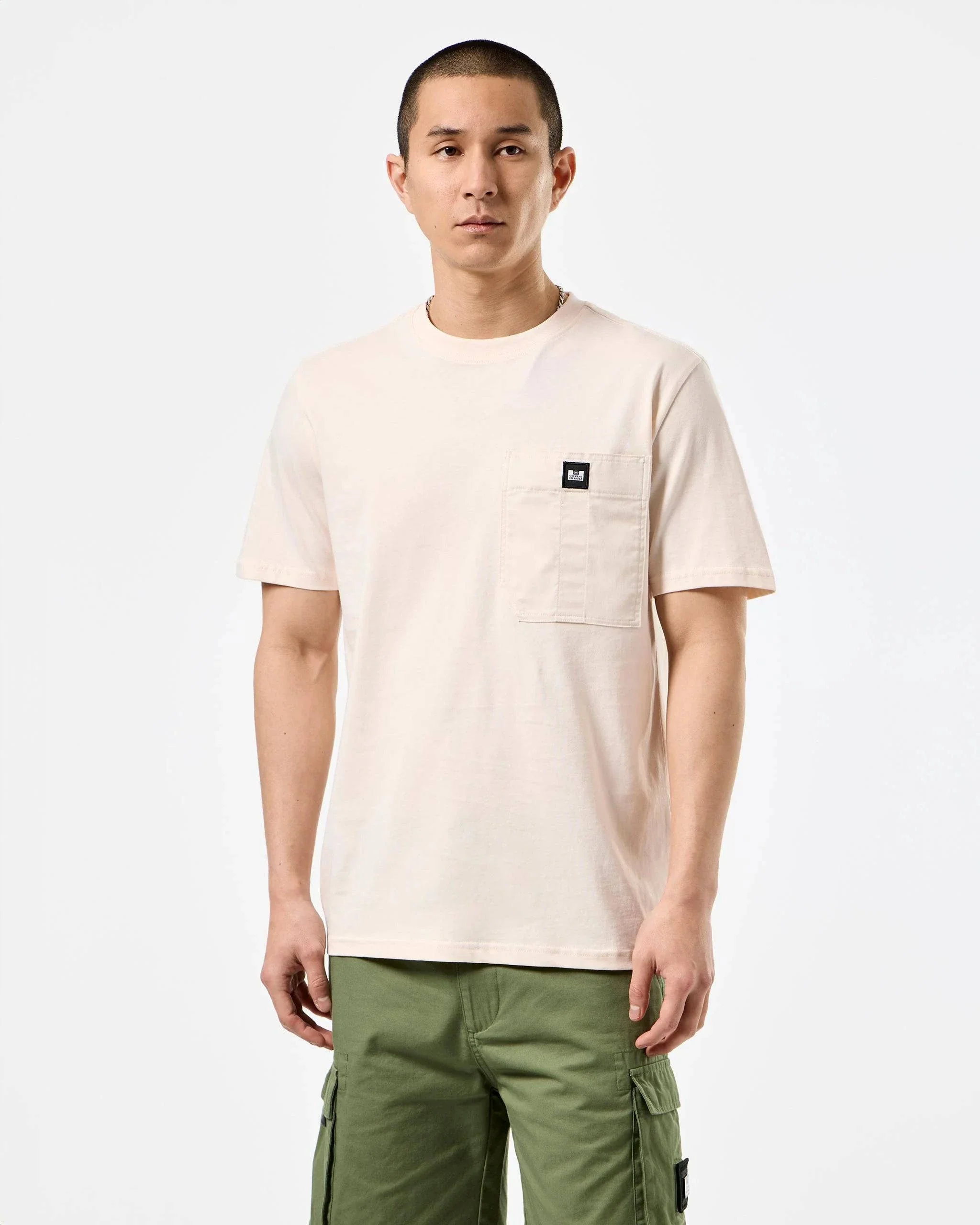 Weekend Offender Coney Island Utility Pocket T-Shirt Alabaster - Image 2