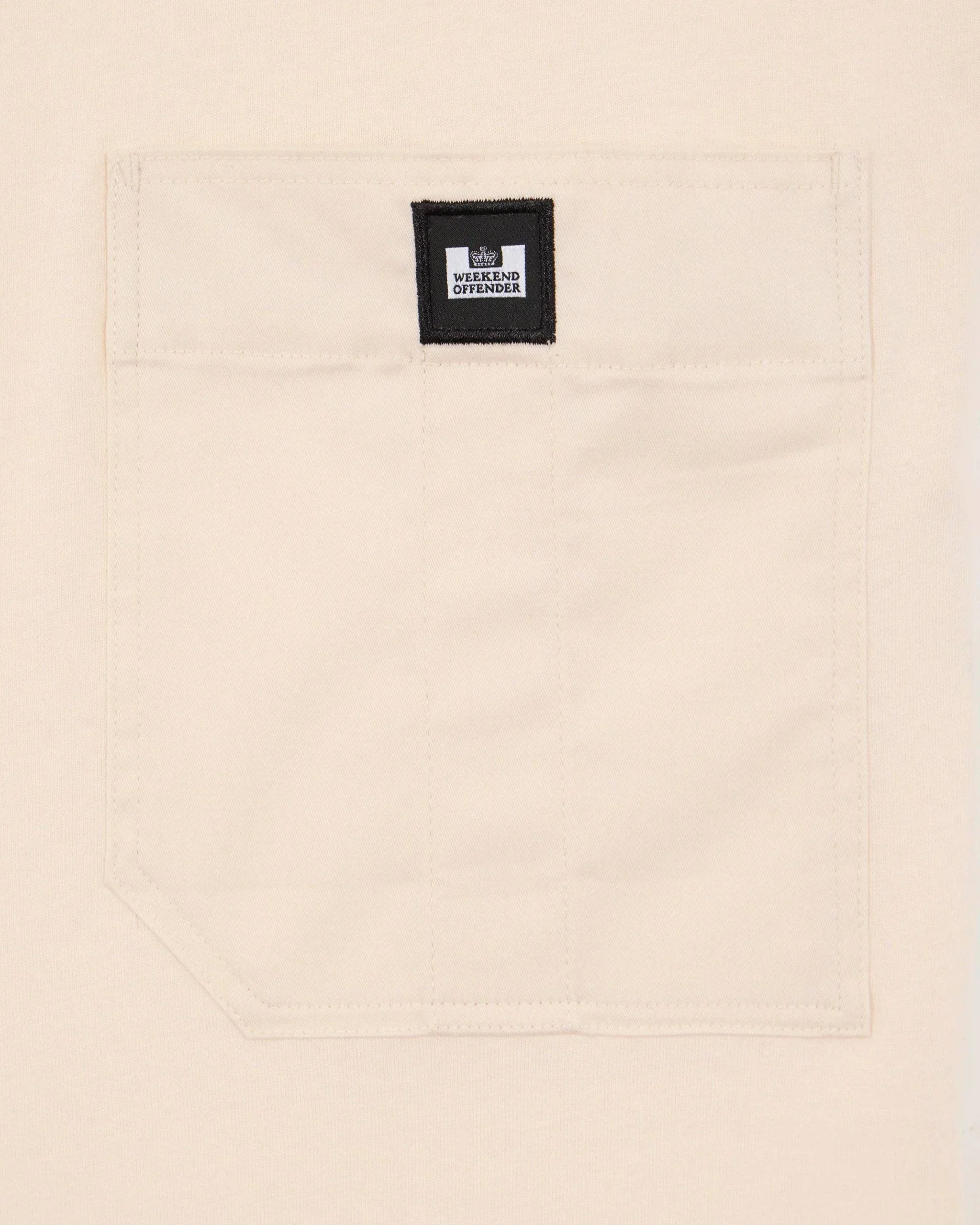 Weekend Offender Coney Island Utility Pocket T-Shirt Alabaster - Image 5
