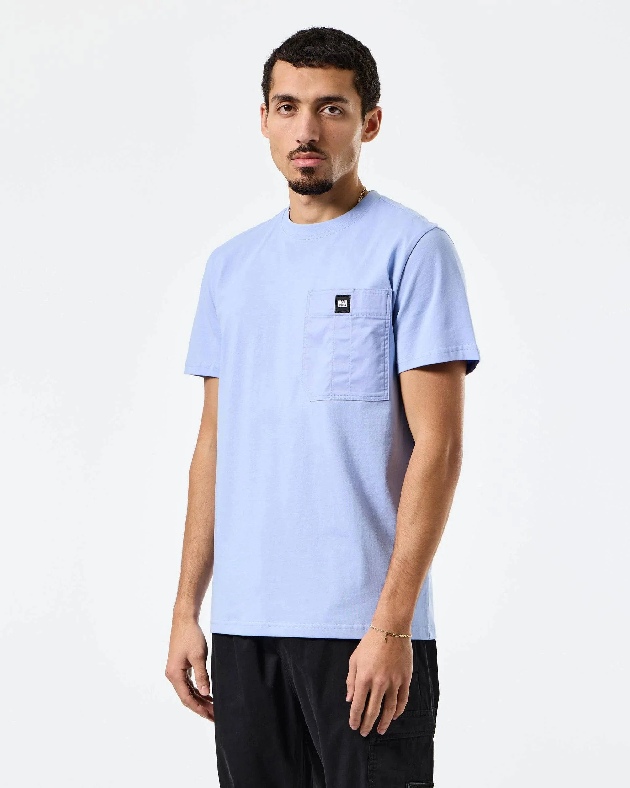 Weekend Offender Coney Island Utility Pocket T-Shirt Cornflower Blue - Image 2