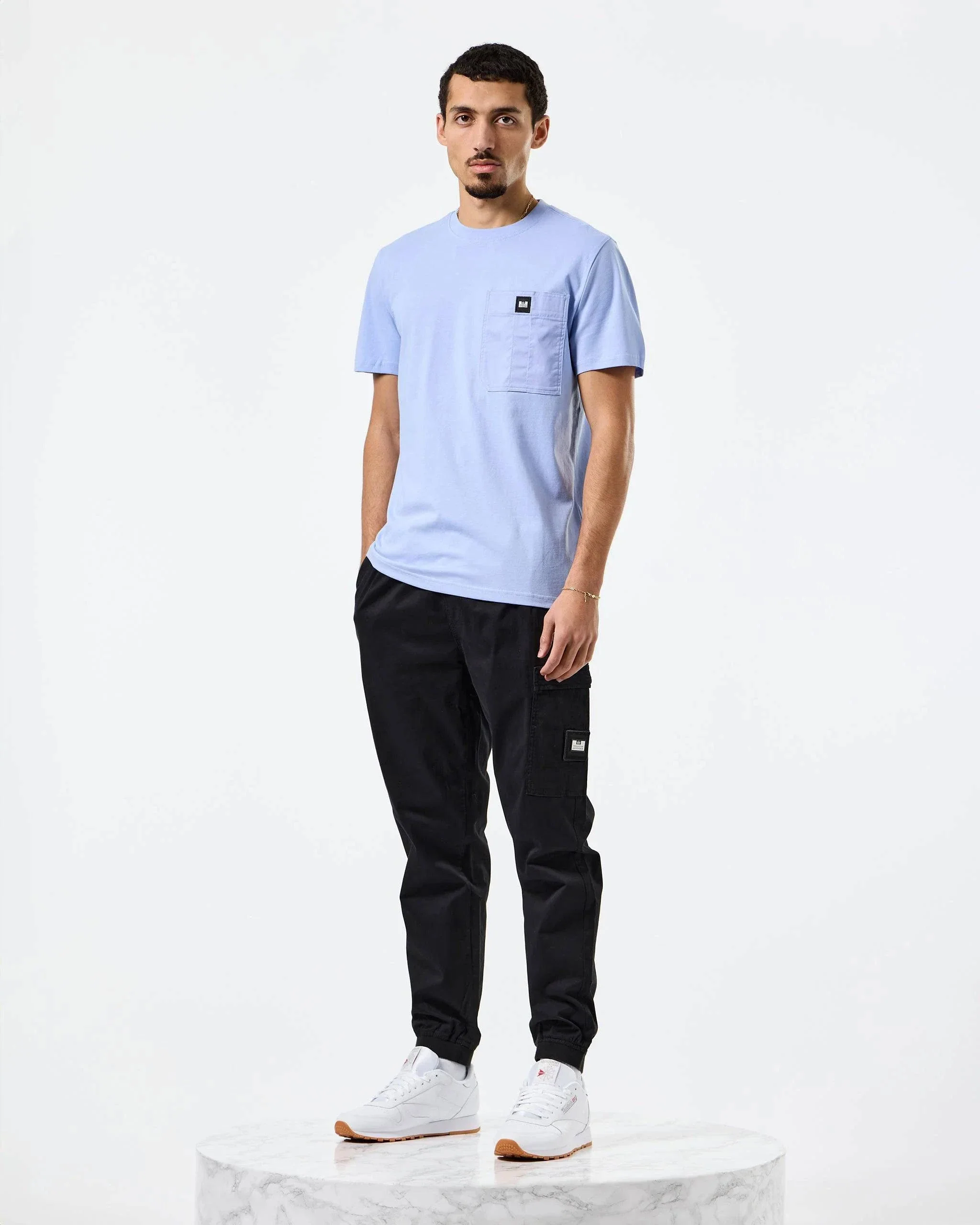 Weekend Offender Coney Island Utility Pocket T-Shirt Cornflower Blue - Image 3