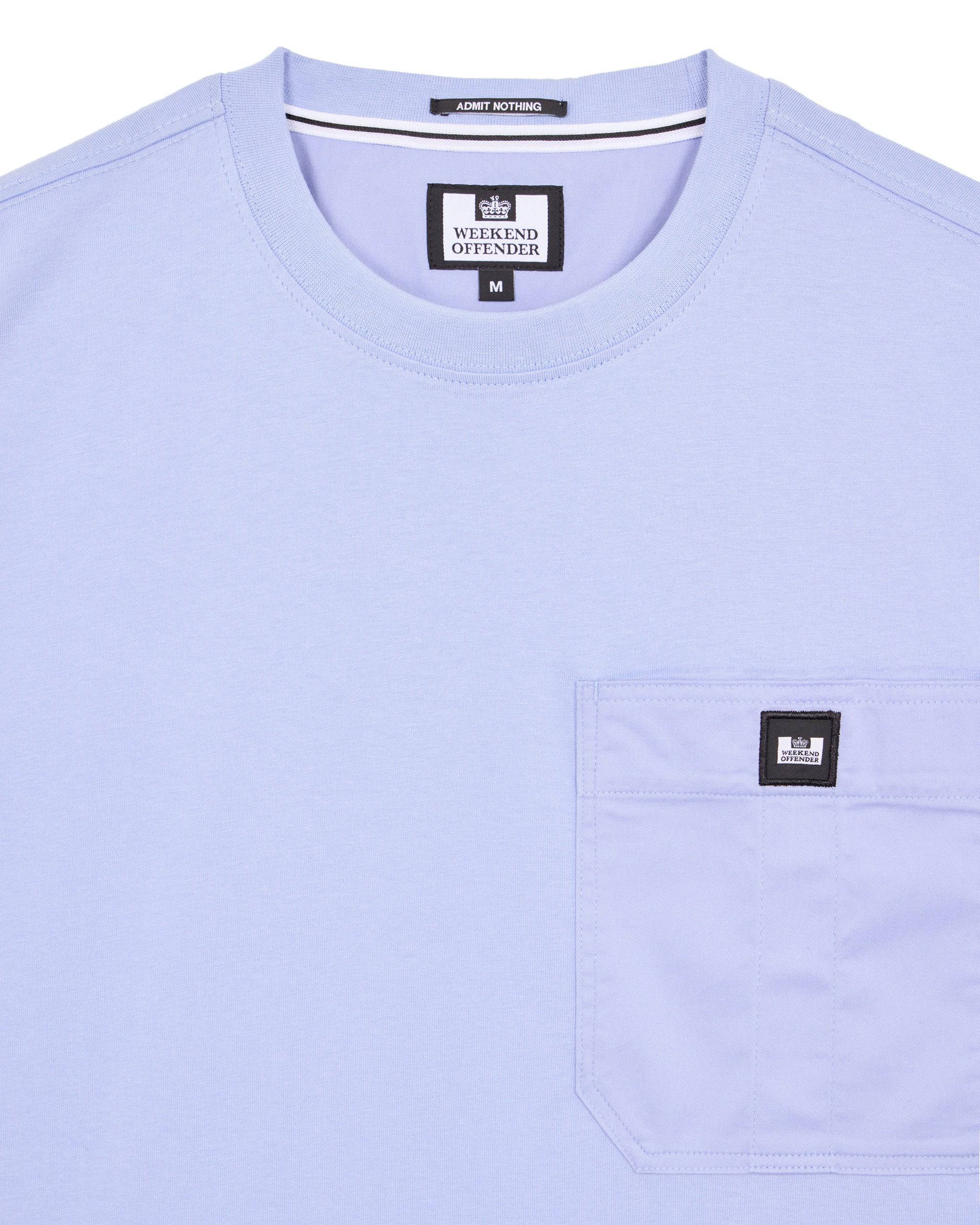 Weekend Offender Coney Island Utility Pocket T-Shirt Cornflower Blue - Image 4