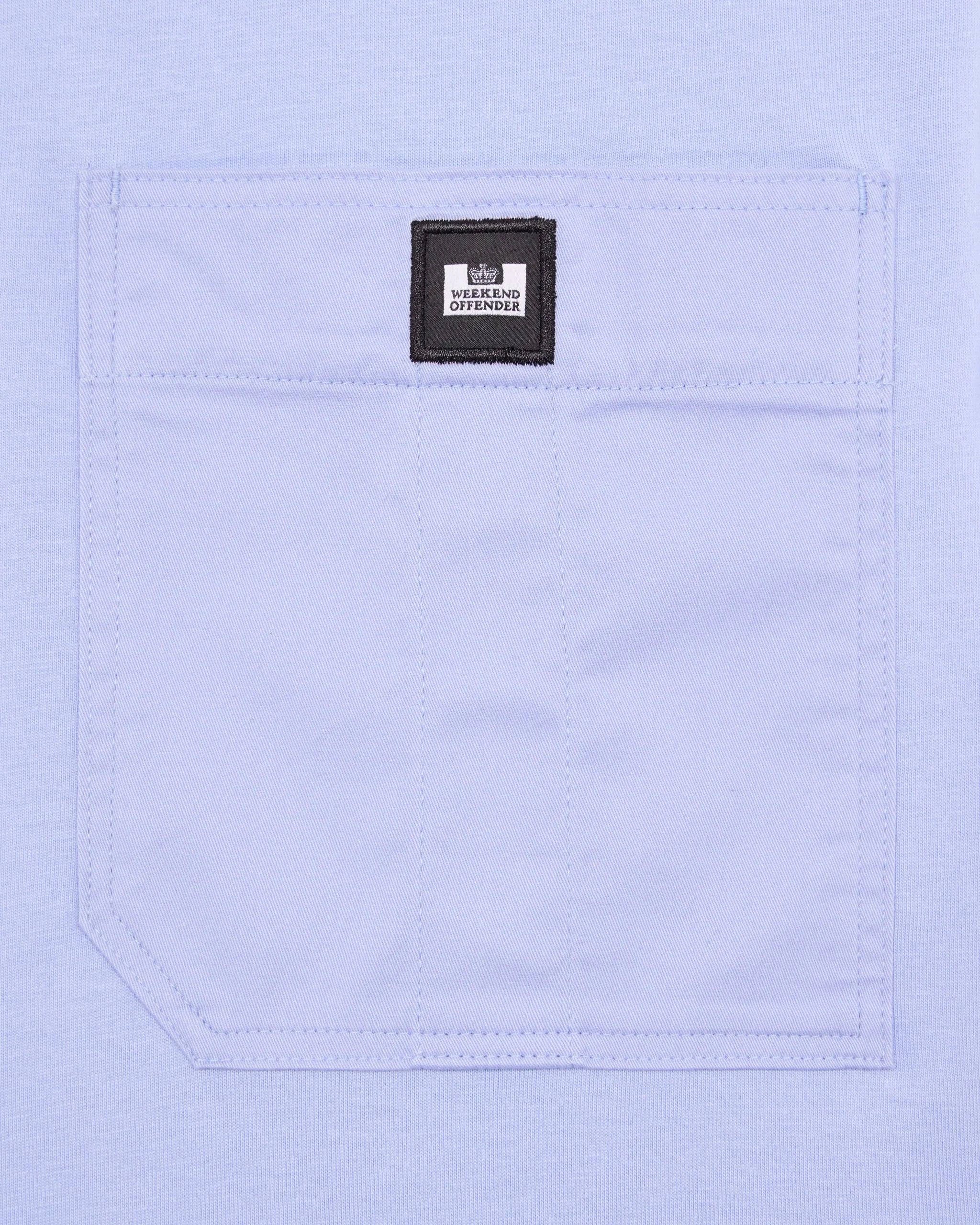 Weekend Offender Coney Island Utility Pocket T-Shirt Cornflower Blue - Image 5