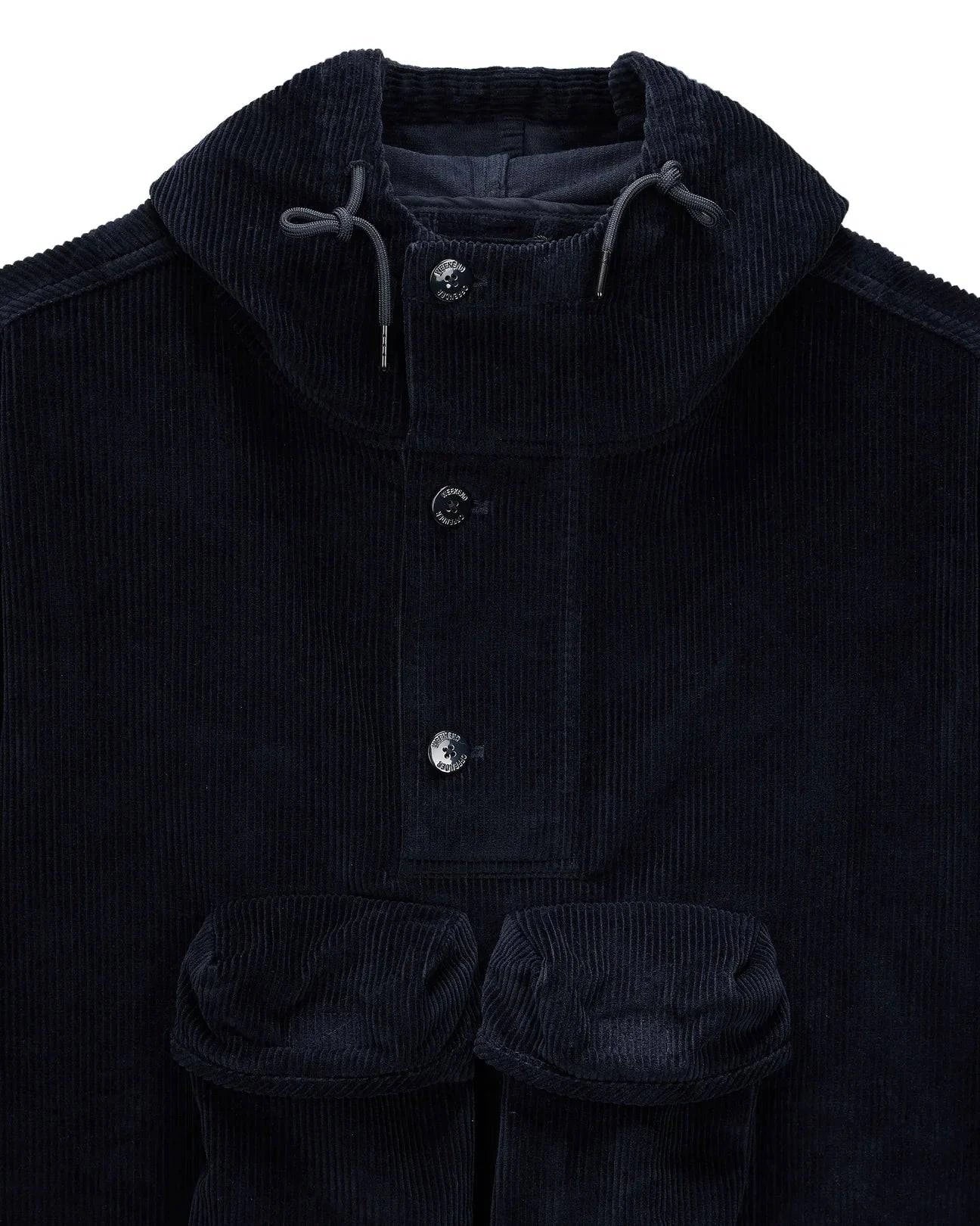 Weekend Offender Cord Over-Top Jacket Navy - Image 2