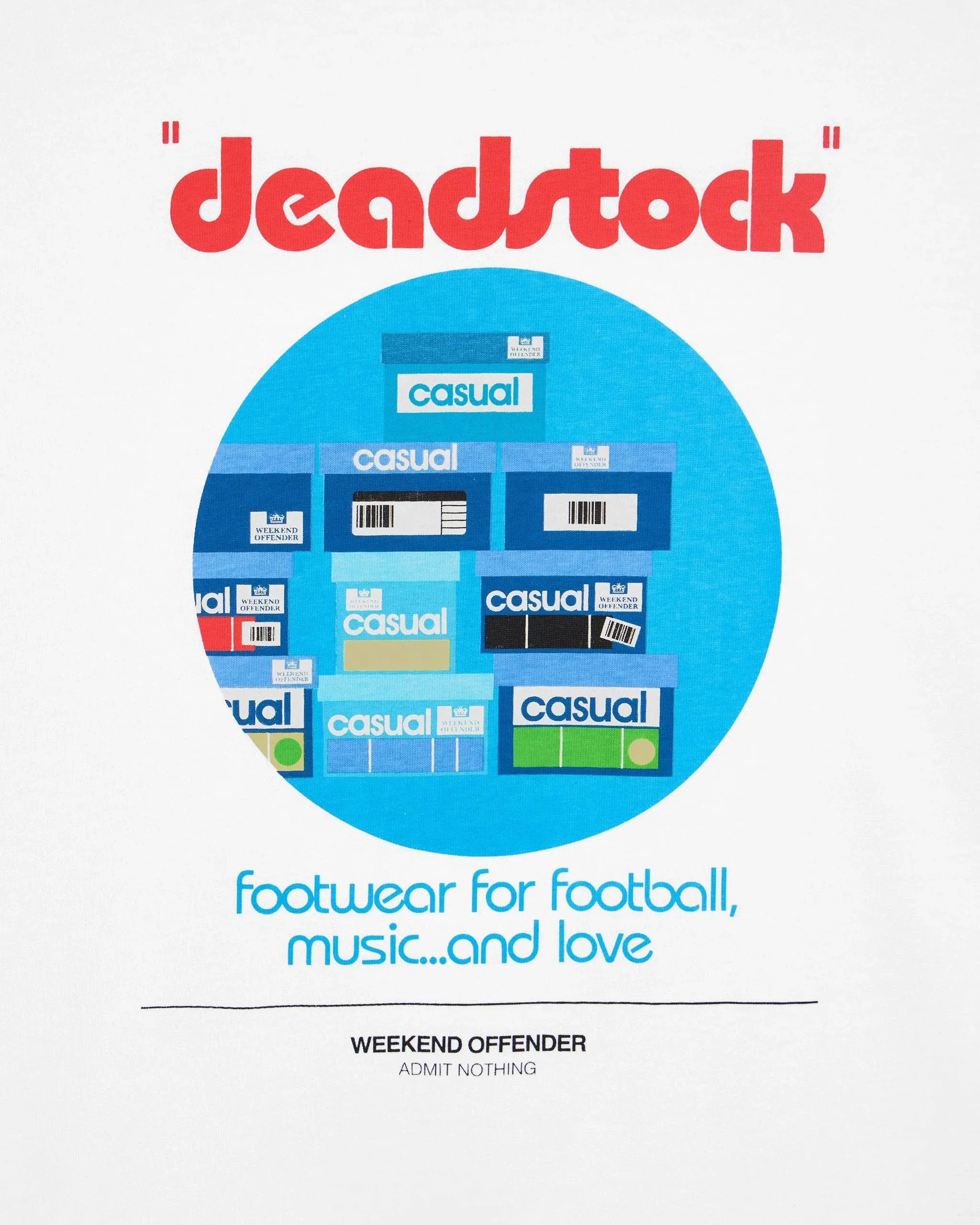 Weekend Offender Deadstock Graphic T-Shirt White - Image 3
