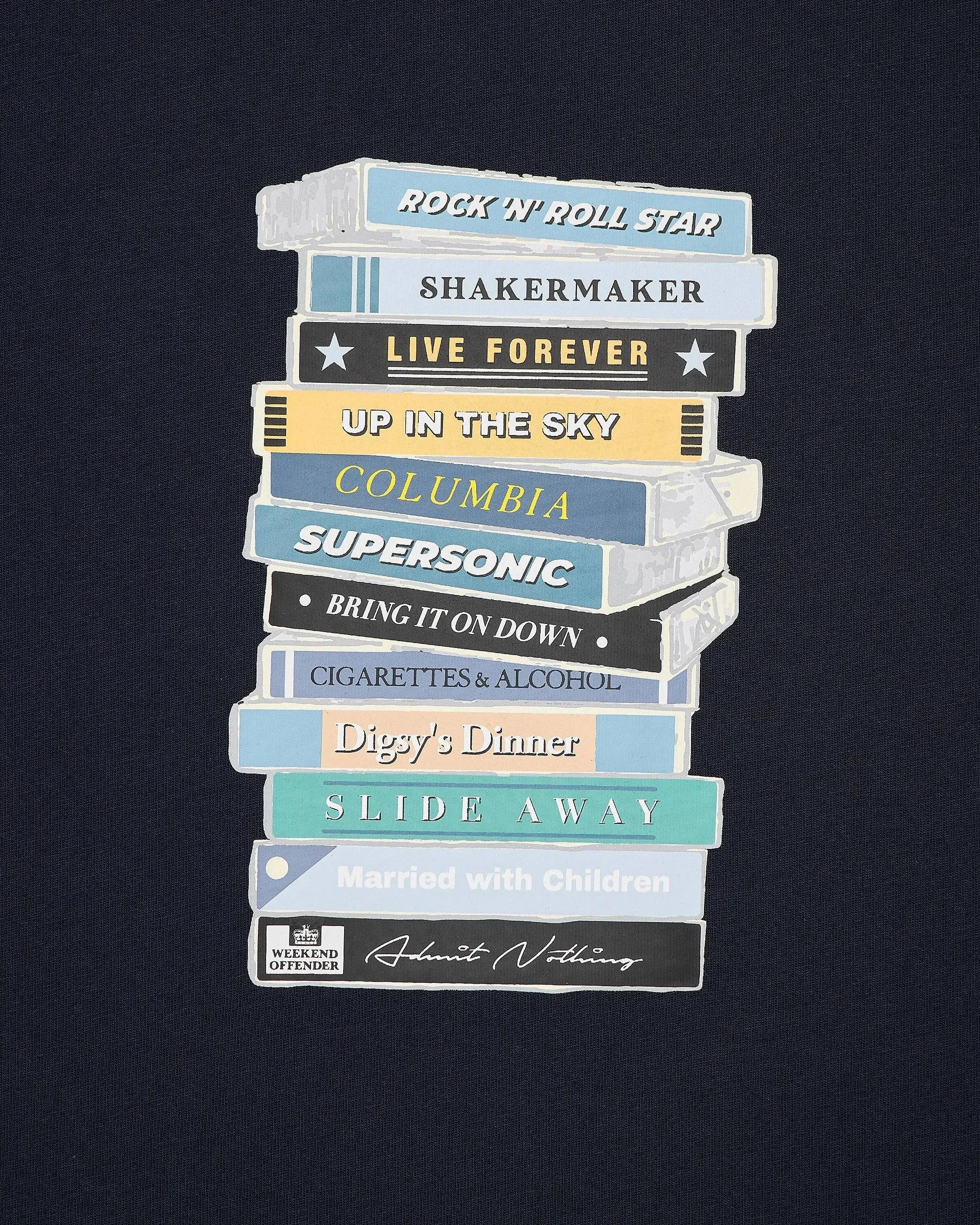 Weekend Offender Definitely Maybe Cassettes in Navy - Image 2