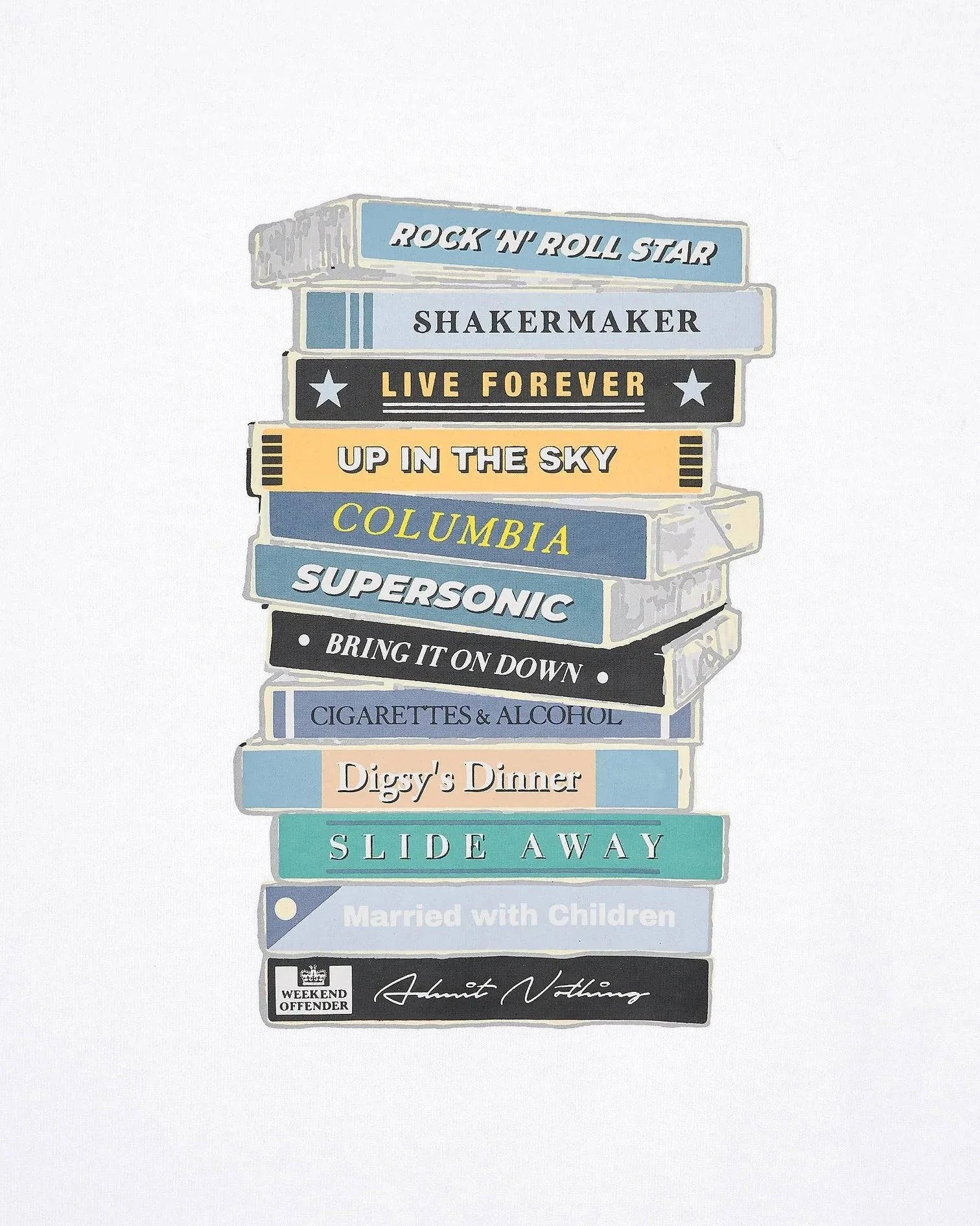 Weekend Offender Definitely Maybe Cassettes in White - Image 2