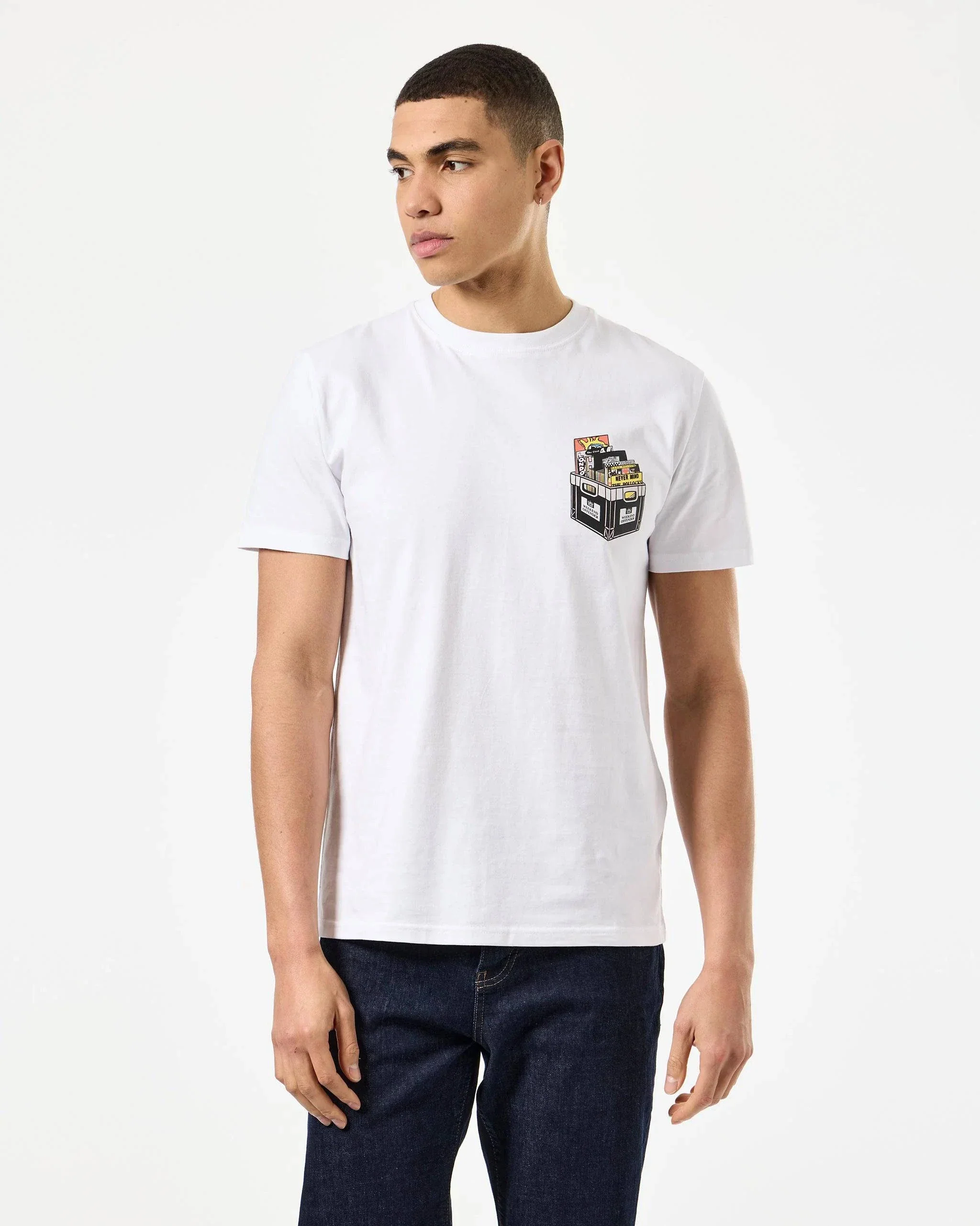 Weekend Offender Diggin Graphic T-Shirt White - Image 2