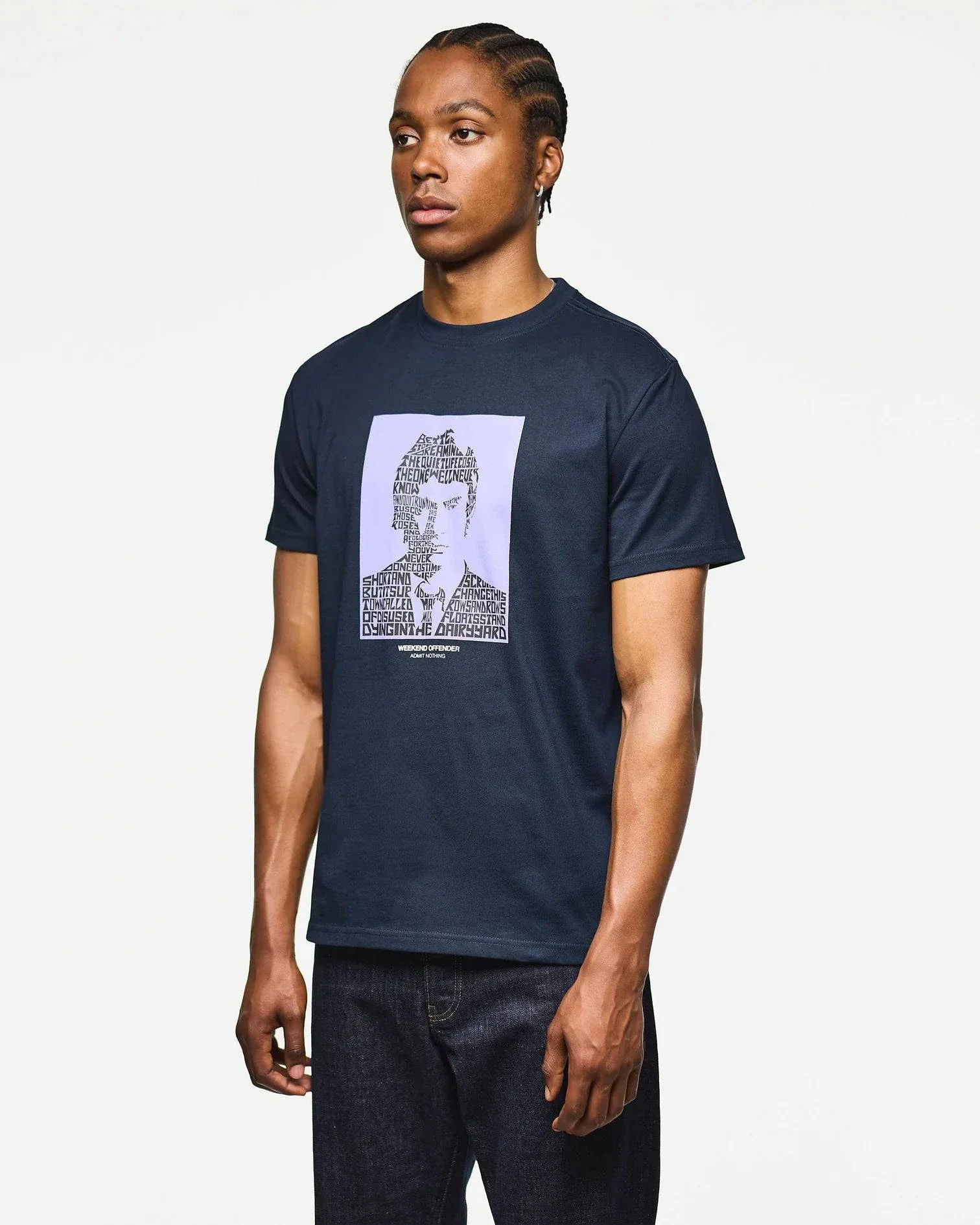 Weekend Offender Dreamin' Graphic T-Shirt Navy - Image 2