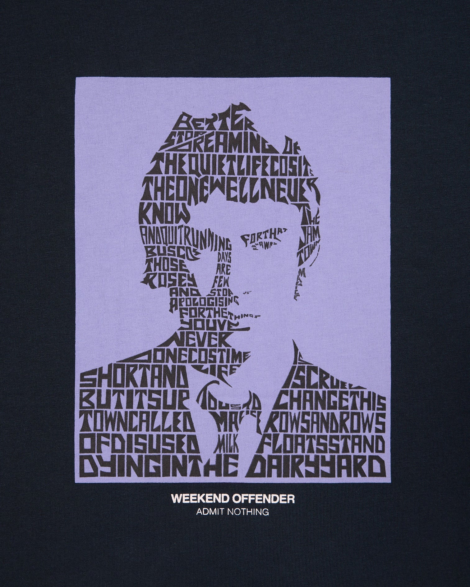 Weekend Offender Dreamin' Graphic T-Shirt Navy - Image 3