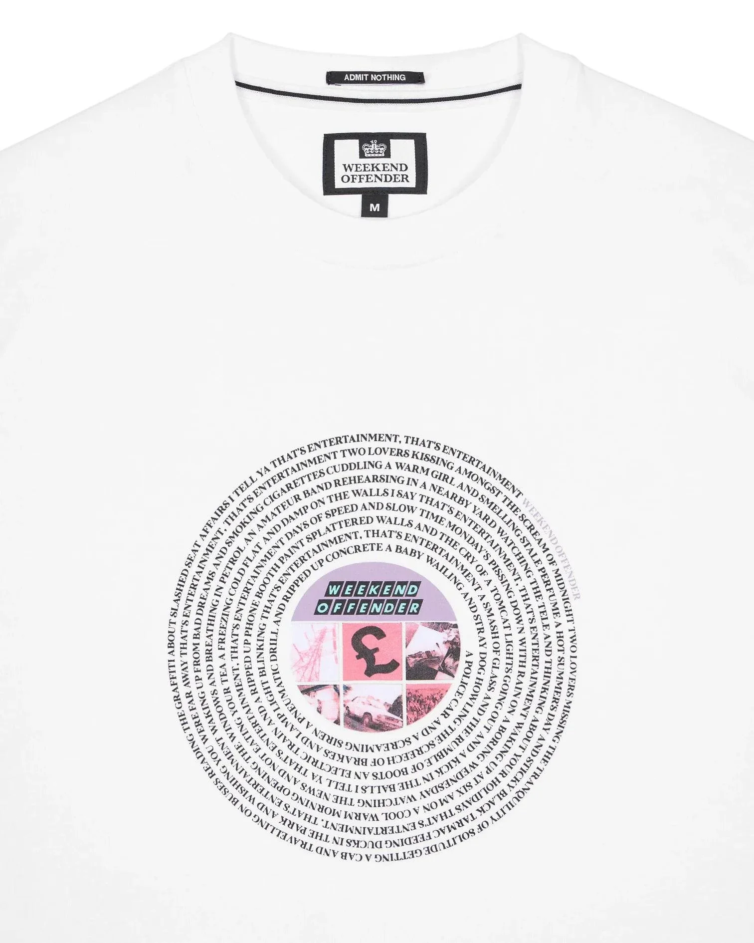 Weekend Offender Entertainment Graphic T-Shirt White - Image 2