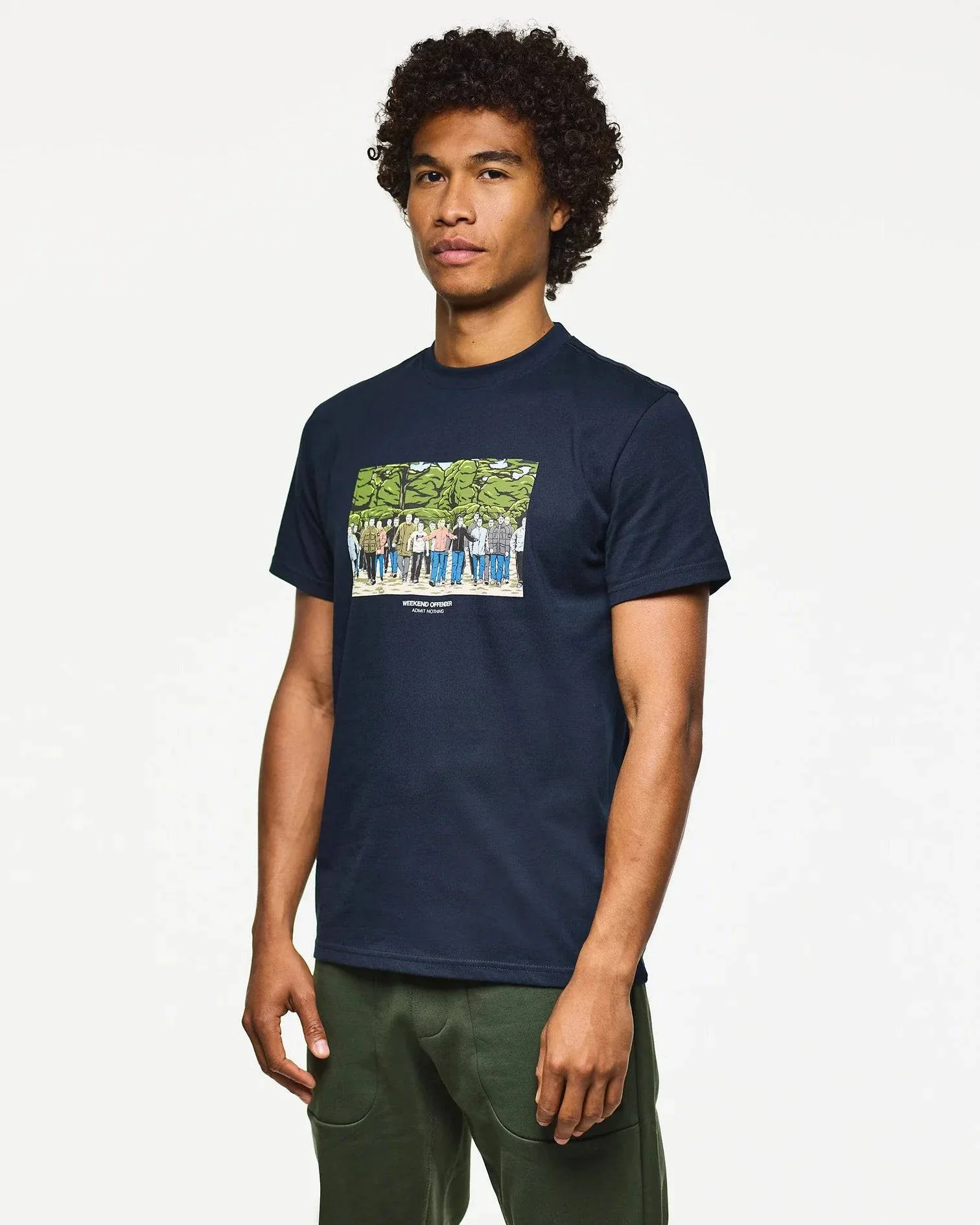 Weekend Offender GSE Graphic T-Shirt Navy - Image 2