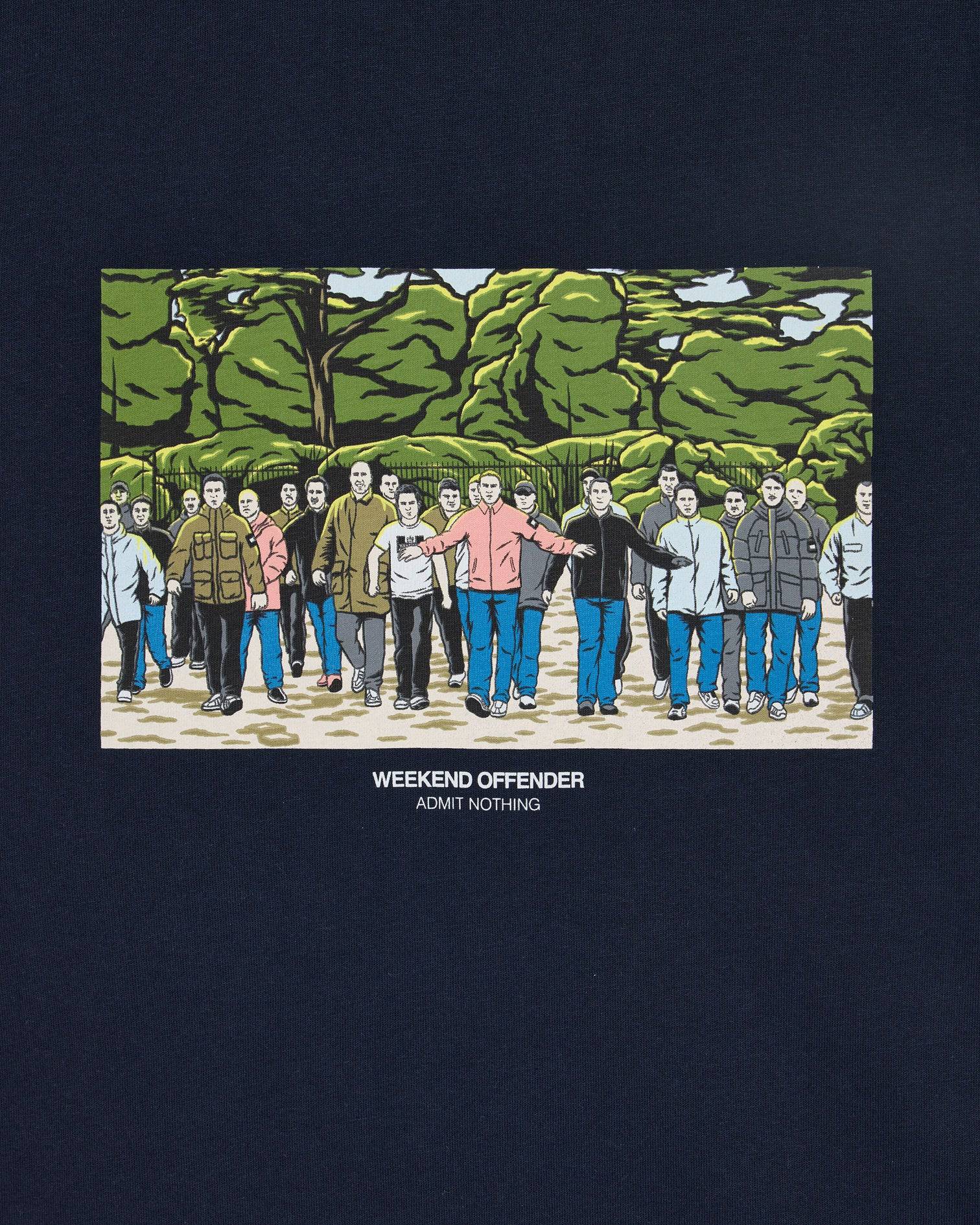 Weekend Offender GSE Graphic T-Shirt Navy - Image 3
