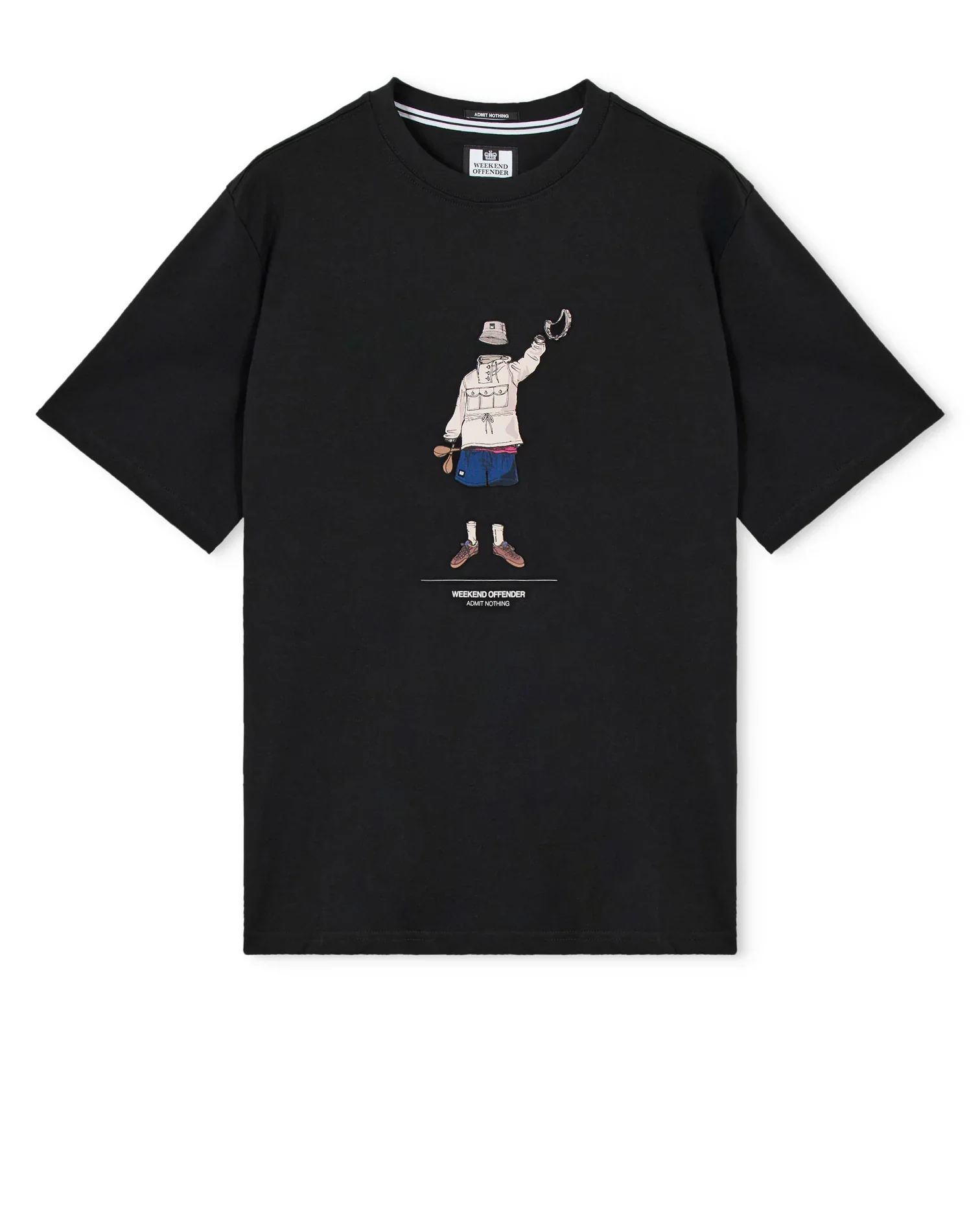 Weekend Offender Hassen Graphic T-Shirt Black