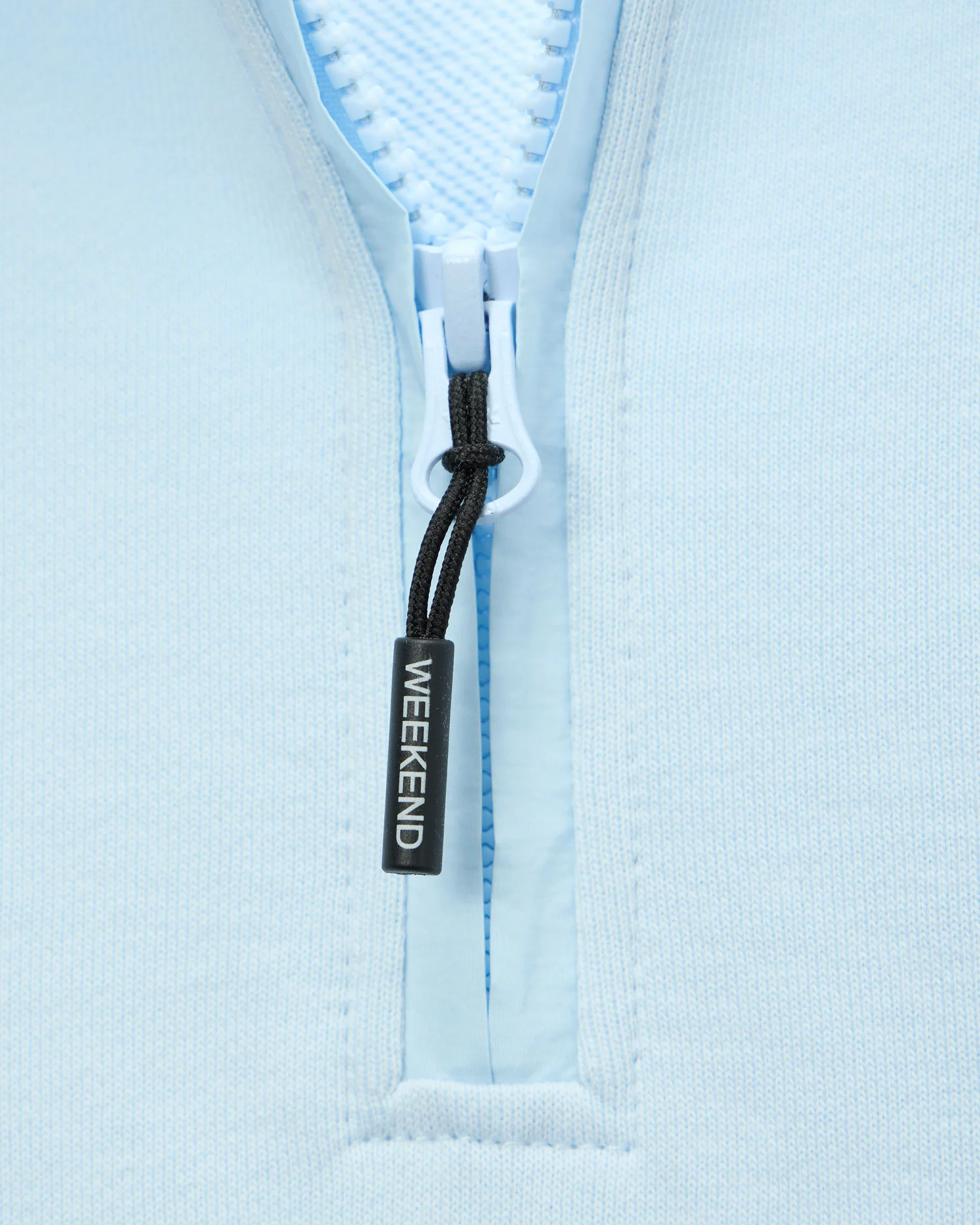 Weekend Offender Kraviz Quarter Zip Sweatshirt in Sky - Image 3