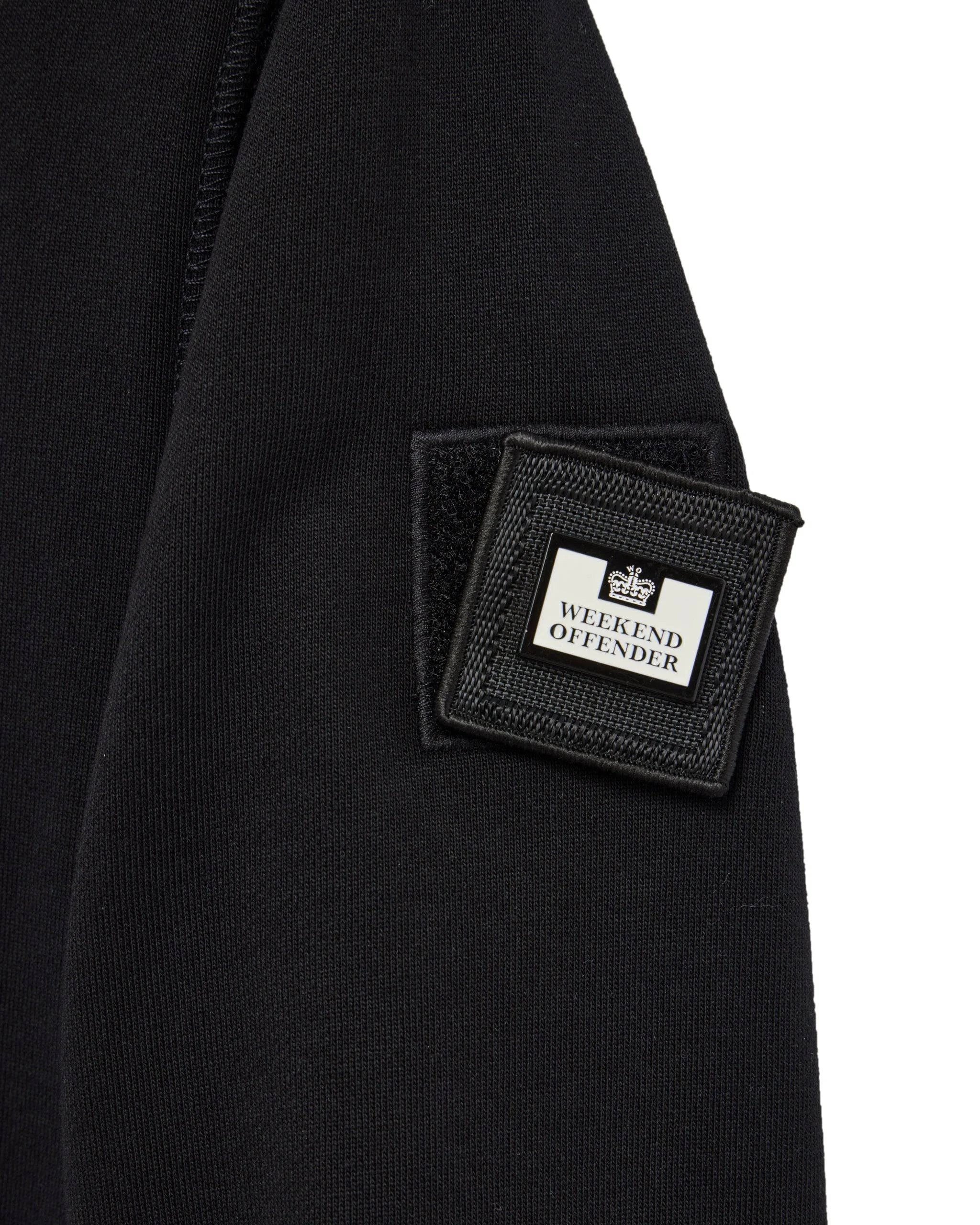 Weekend Offender Kraviz Quarter Zip Sweatshirt Black - Image 3