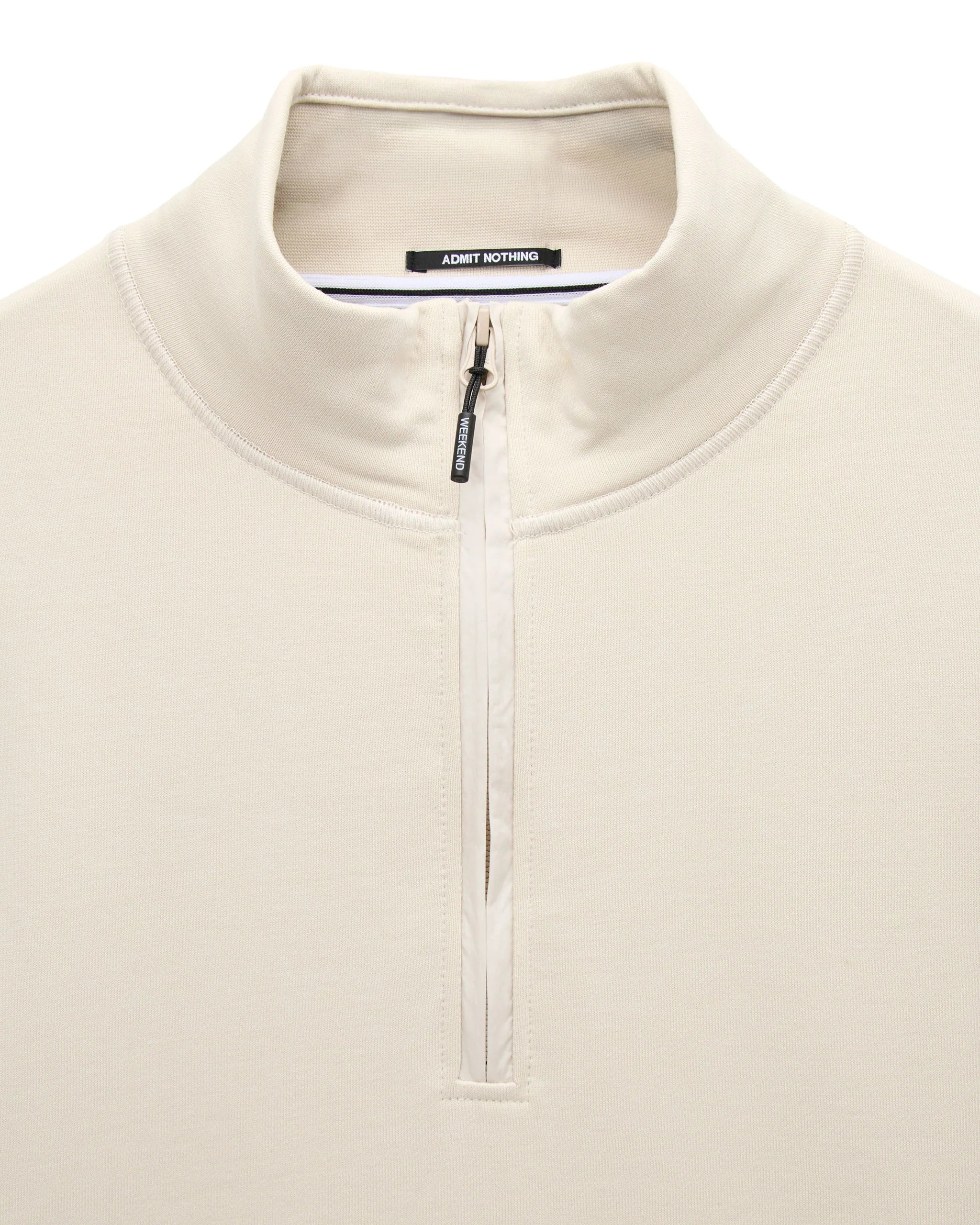 Weekend Offender Kraviz Quarter Zip Sweatshirt Calcium - Image 3