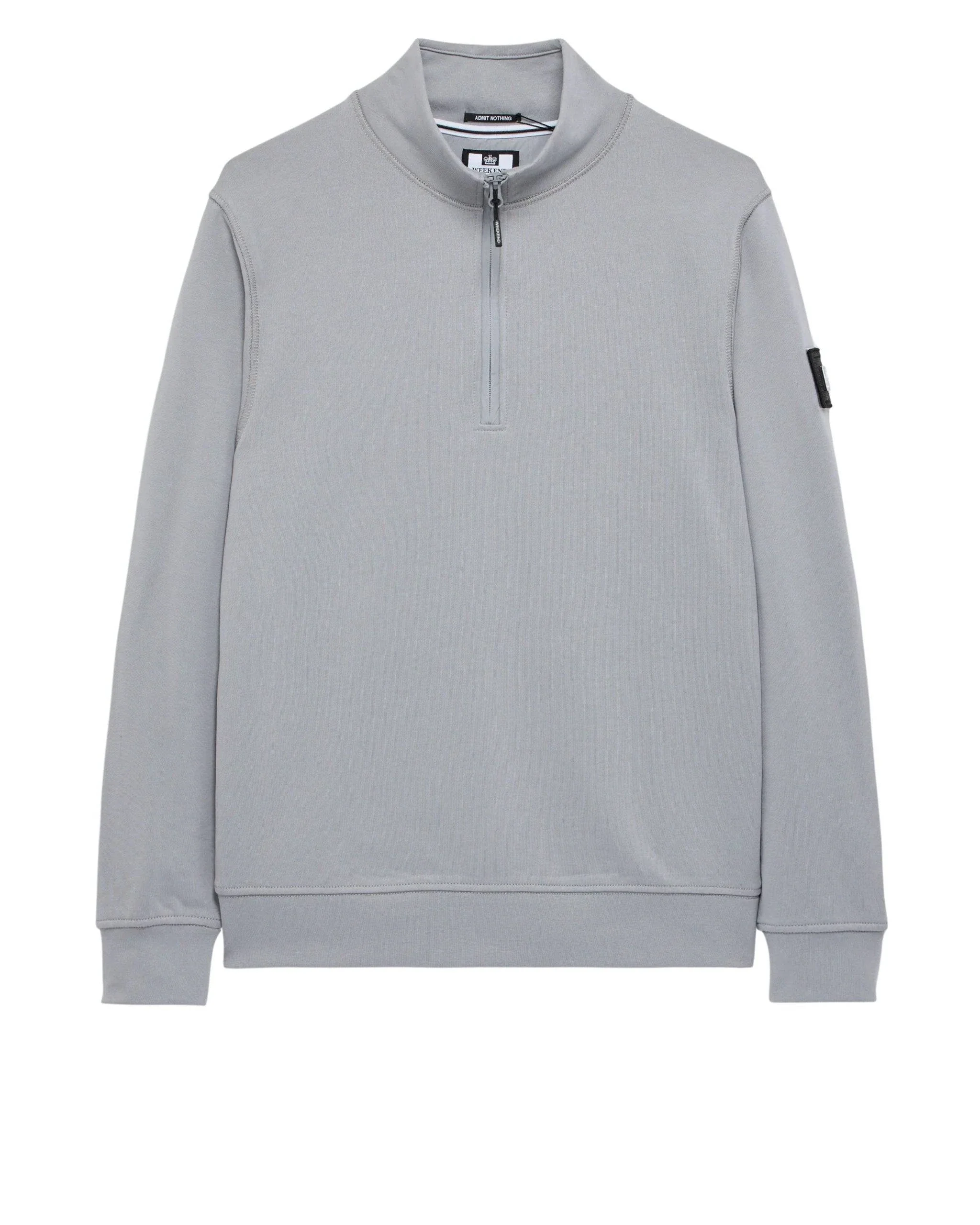 Weekend Offender Kraviz Quarter Zip Sweatshirt Smokey Grey