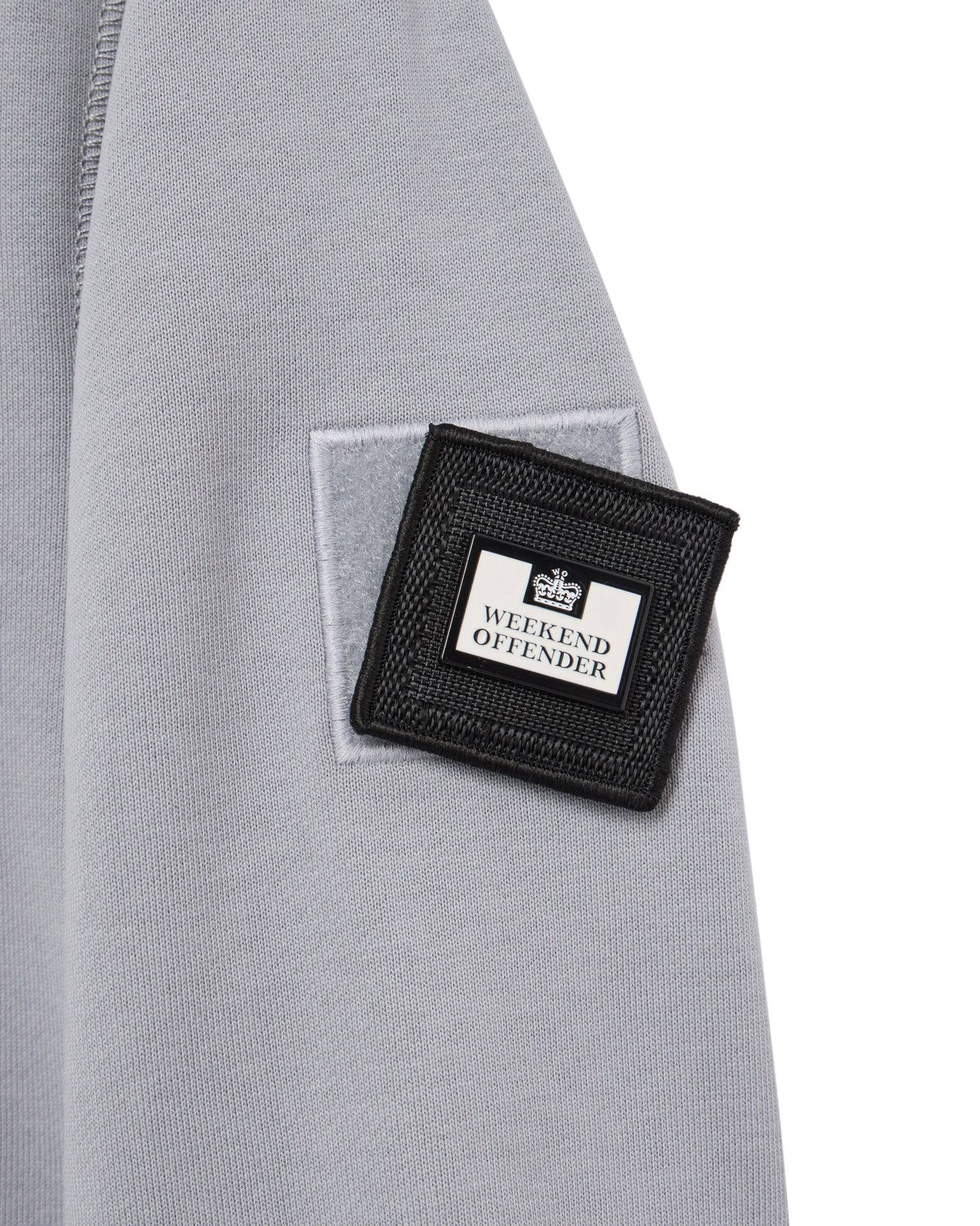 Weekend Offender Kraviz Quarter Zip Sweatshirt Smokey Grey - Image 3