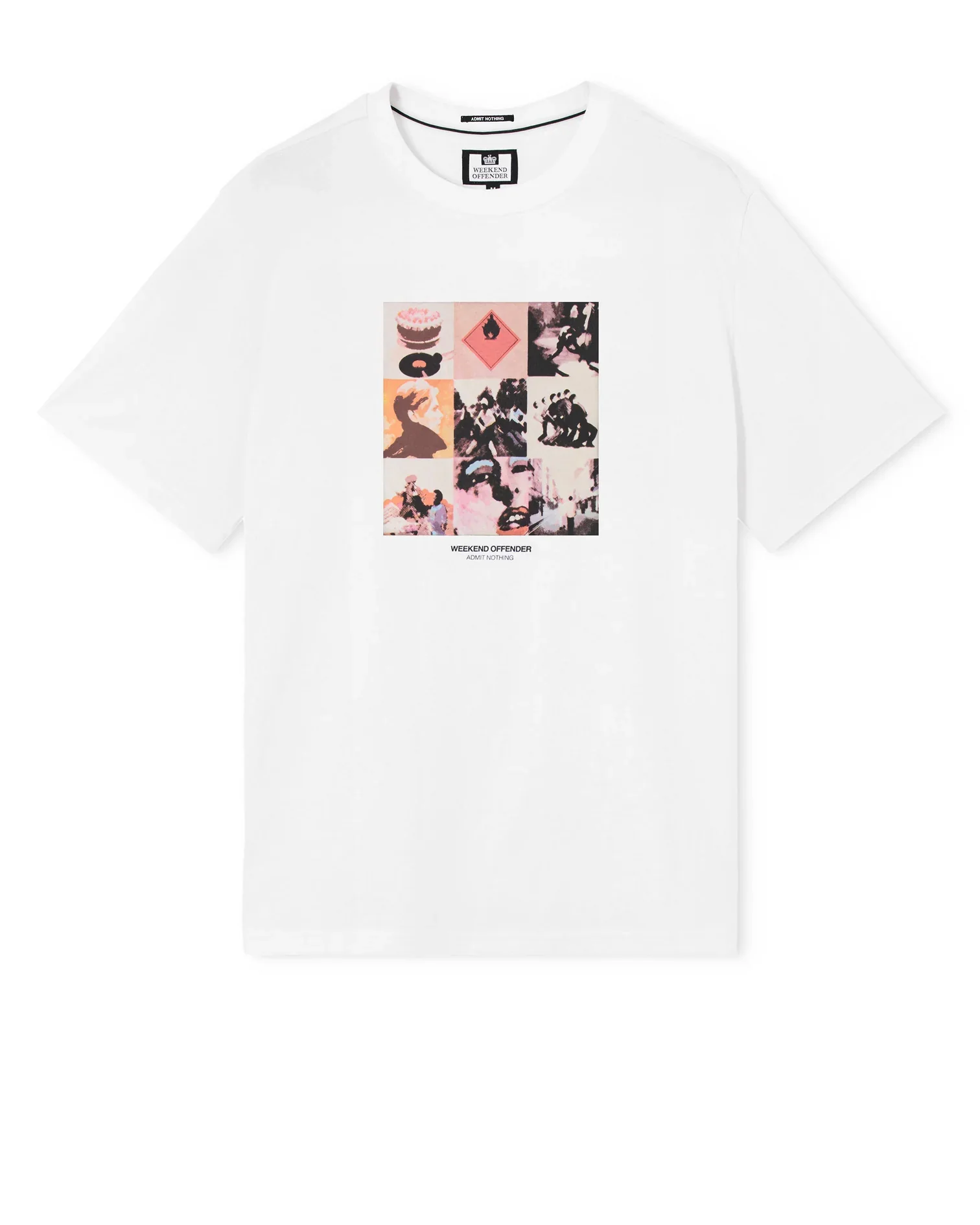 Weekend Offender Low Graphic T-Shirt White - Image 2
