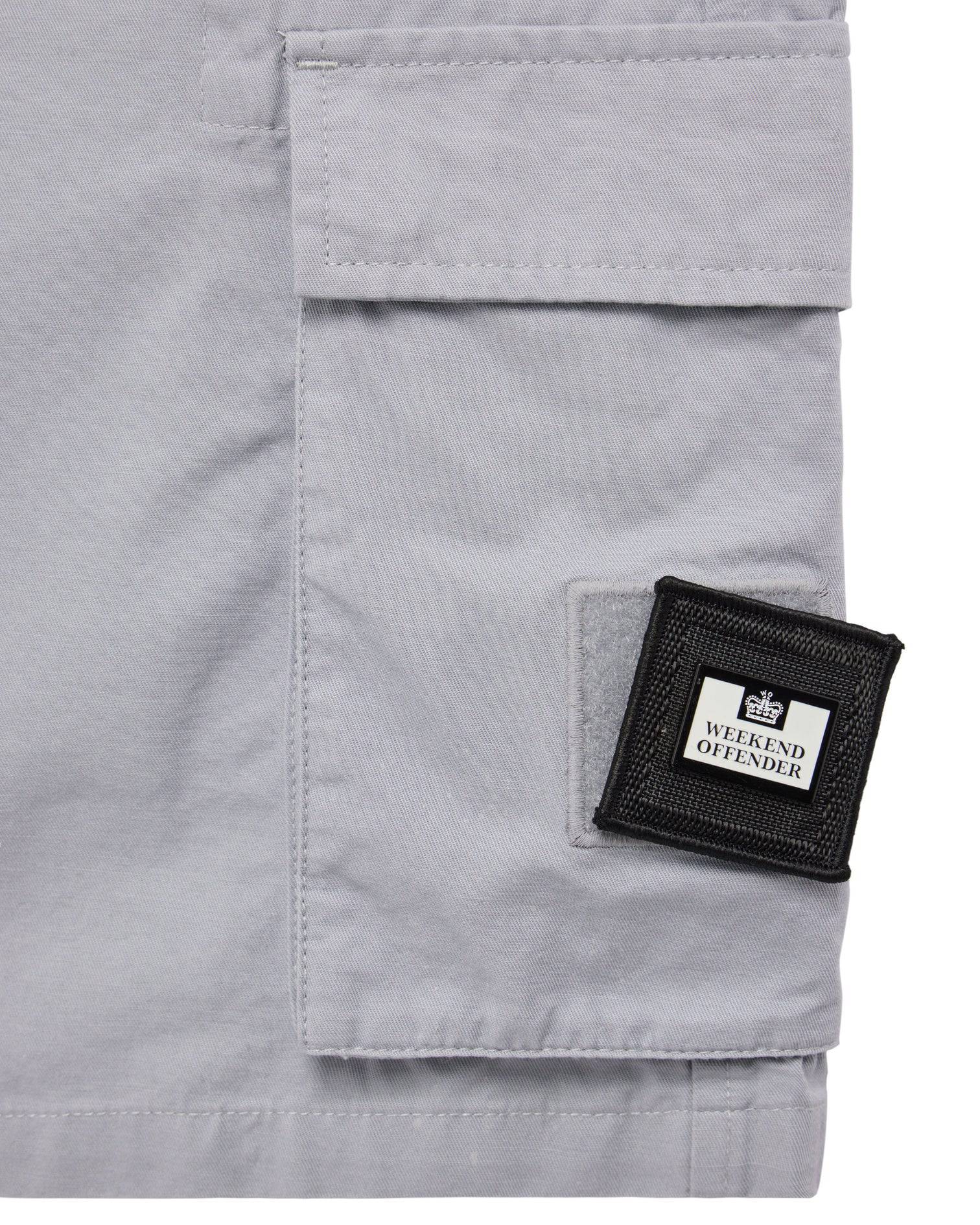 Weekend Offender Mascia Cargo Shorts Smokey Grey - Image 2
