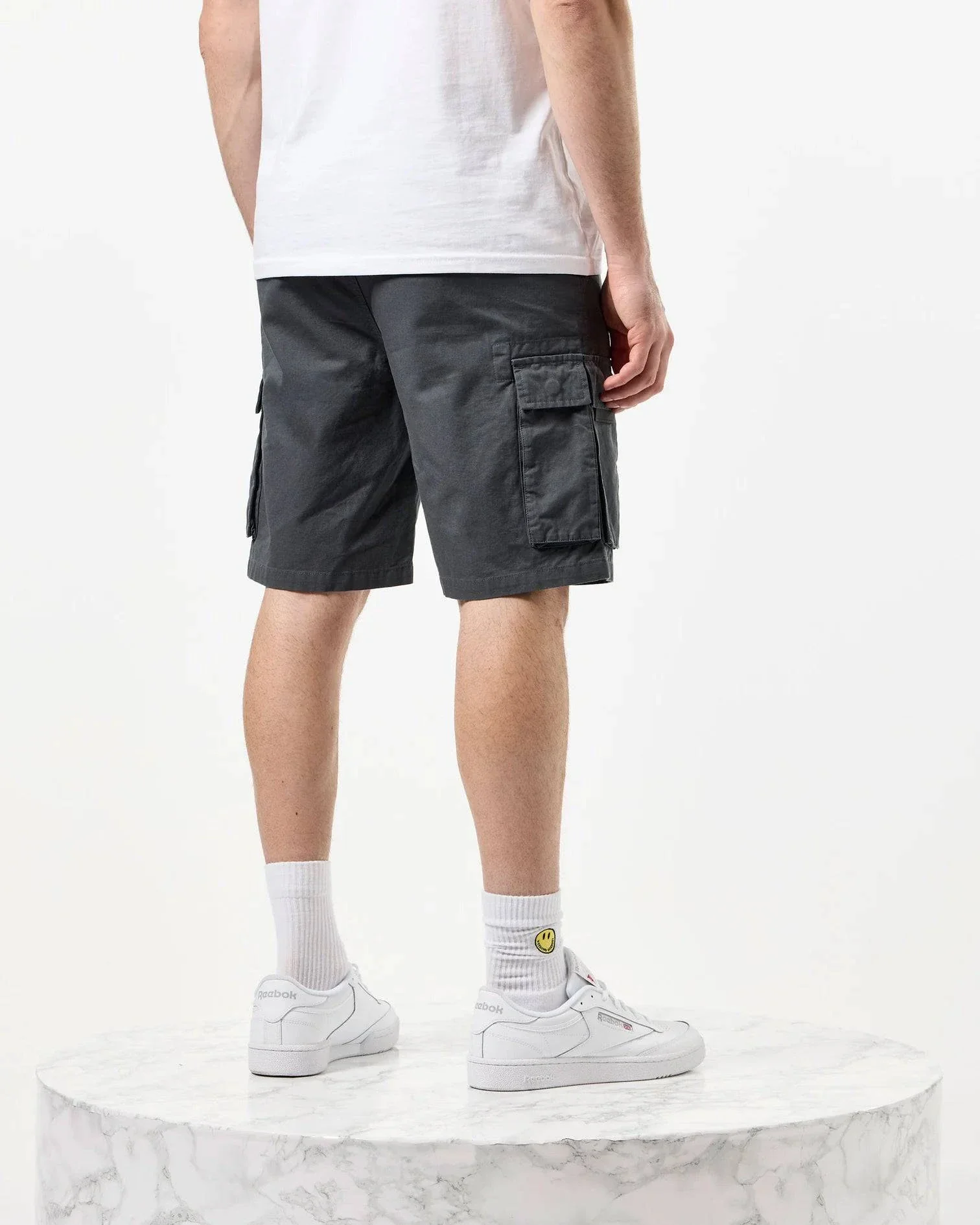 Weekend Offender Mascia Cargo Shorts Zinc - Image 3