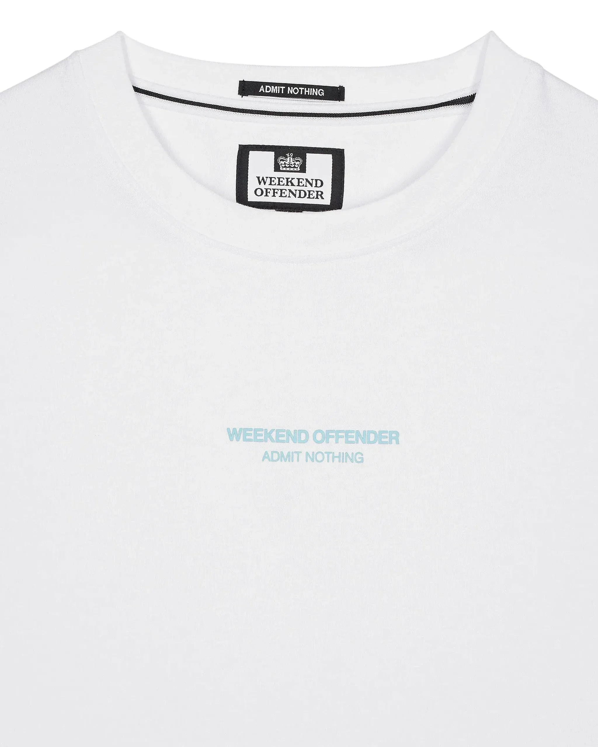 Weekend Offender Millergrove T-Shirt White/Saltwater Blue - Image 2